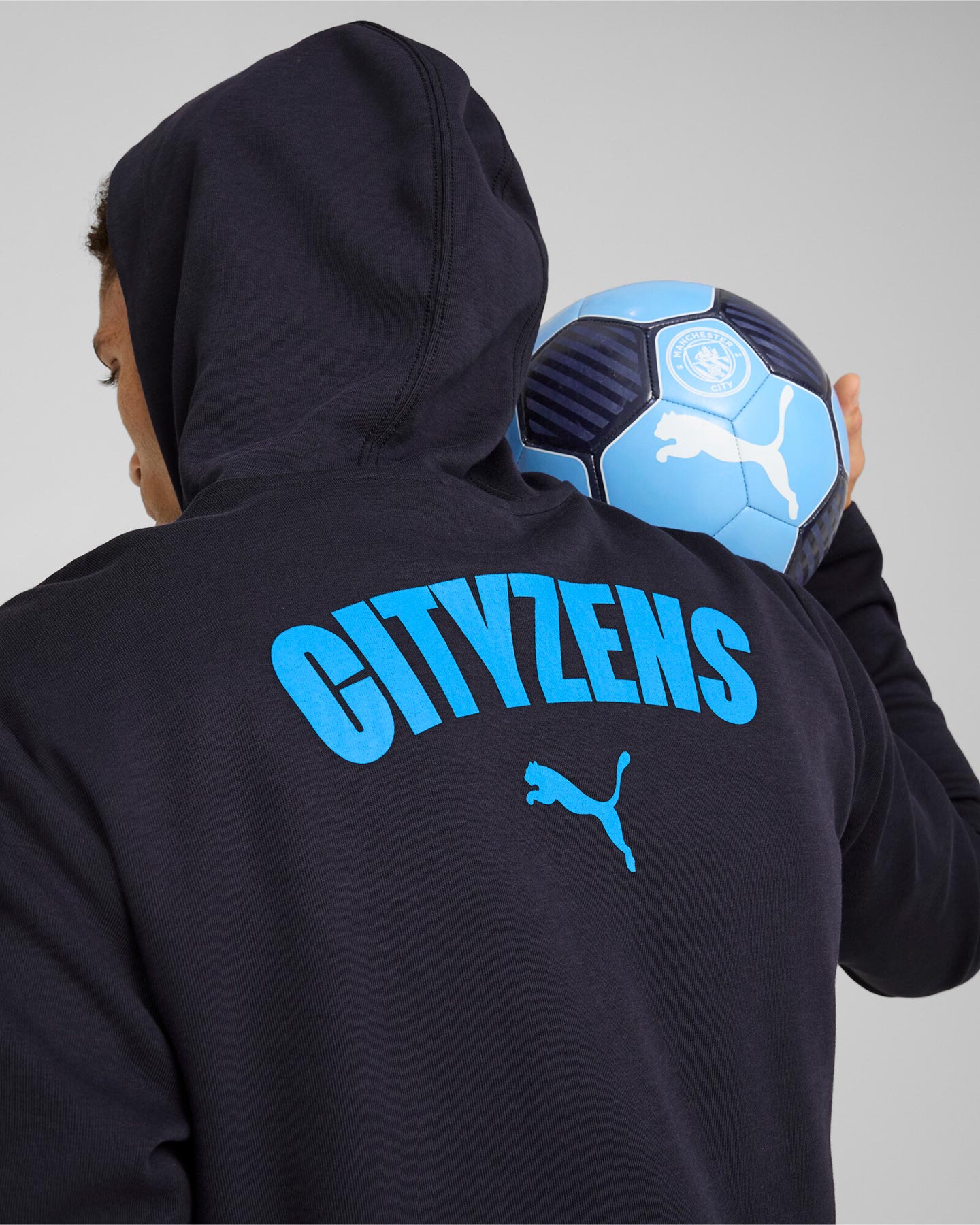 Abbigliamento calcio ufficiale PUMA MANCHESTER CITY CASUALS M - Blu Navy - 5 | Cisalfa Sport