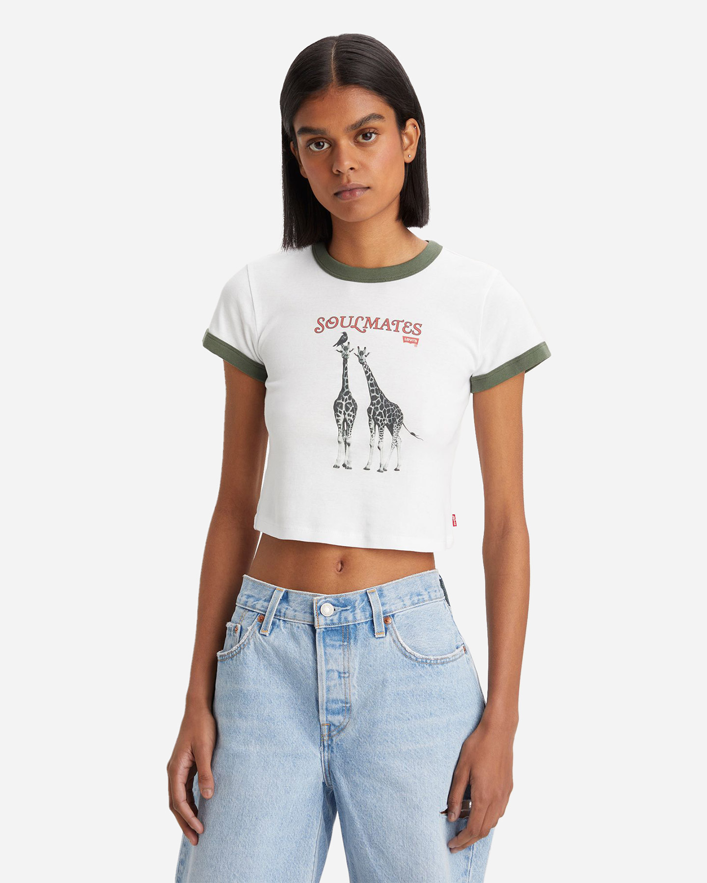T-shirt LEVI'S CROP W - Bianco - 0 | Cisalfa Sport