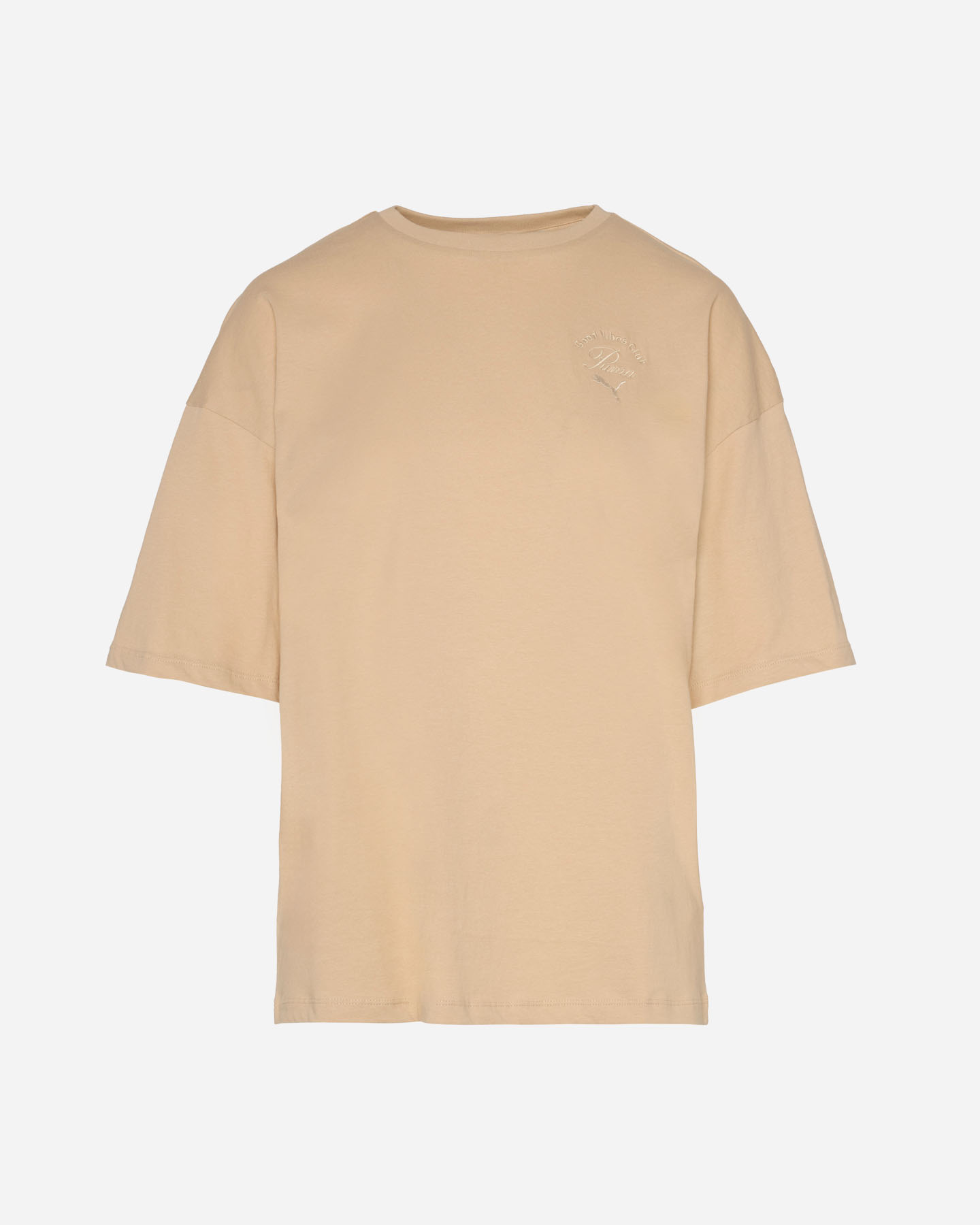 T-shirt PUMA OVERSIZED SMALL LOGO W - Beige - 0 | Cisalfa Sport
