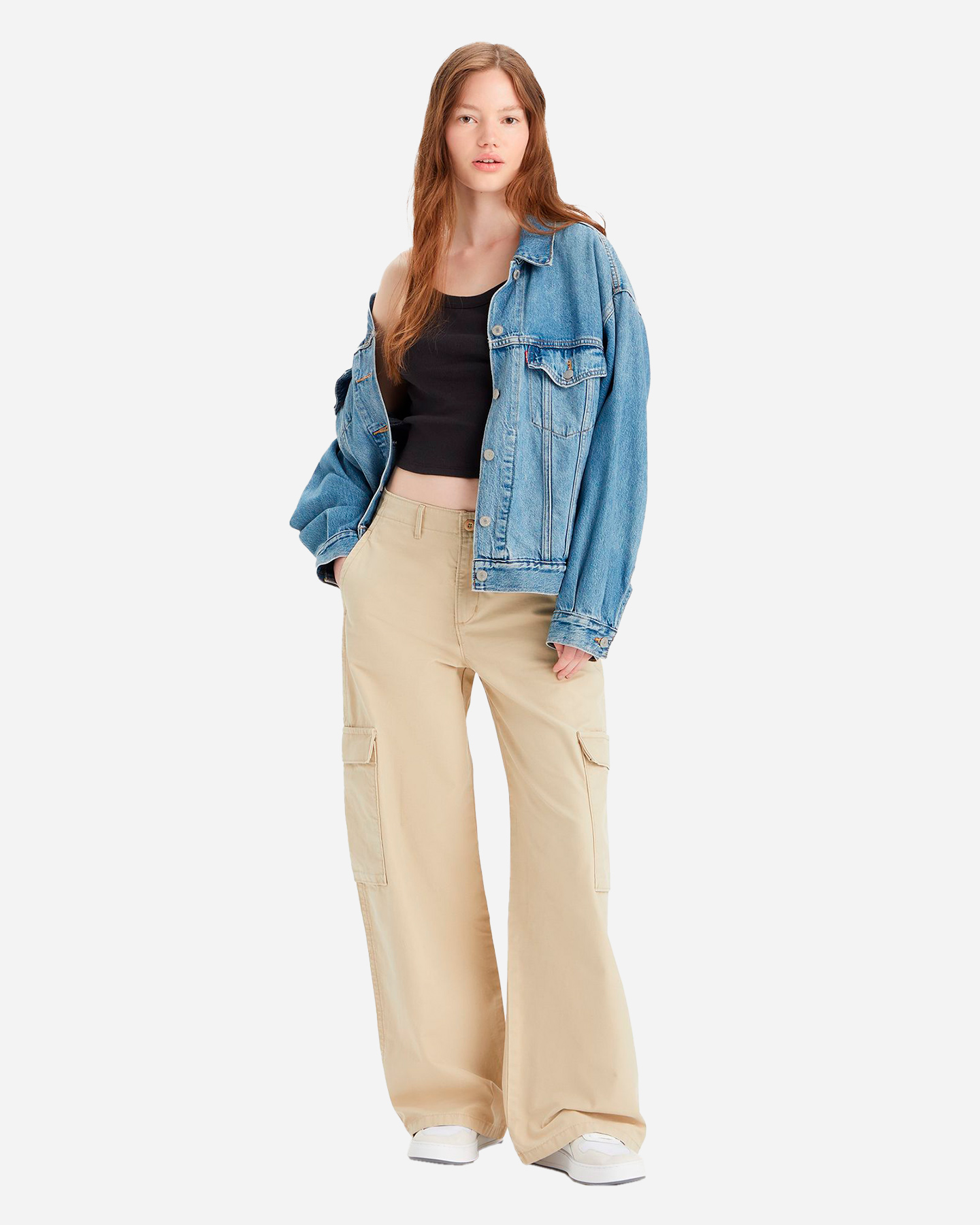 Pantalone LEVI'S BAGGY CARGO L30 W - Beige - 2 | Cisalfa Sport