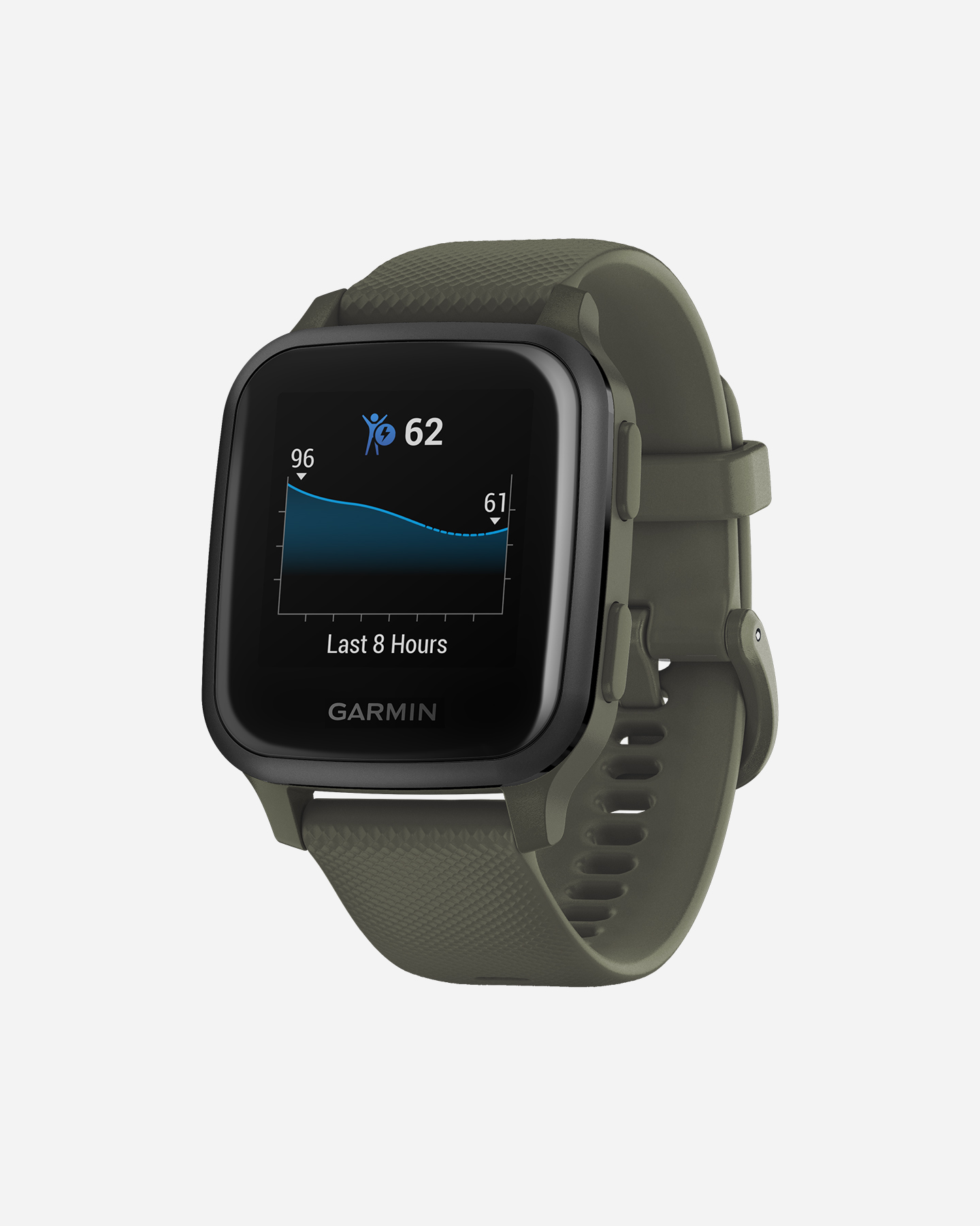 Orologio multifunzione GARMIN VENU SQ MUSIC SLATE MOSS - Nero - 2 | Cisalfa Sport
