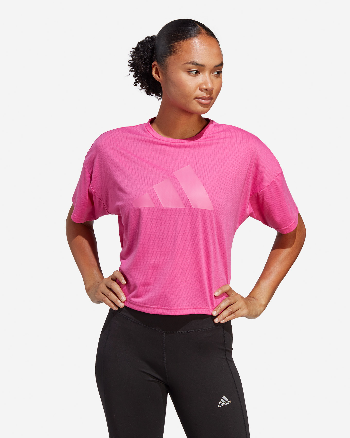 T-shirt training ADIDAS LOGO 3BAR W - Fucsia - 1 | Cisalfa Sport