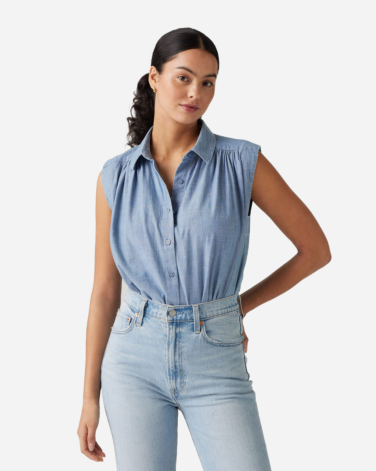 Camicia LEVI'S CHAMBRY DENIM W - Blu - 1 | Cisalfa Sport