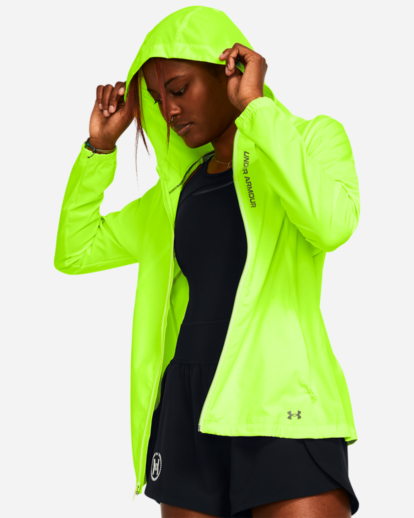 Giacca running UNDER ARMOUR OUTRUN THE STORM W - Giallo - 2 | Cisalfa Sport