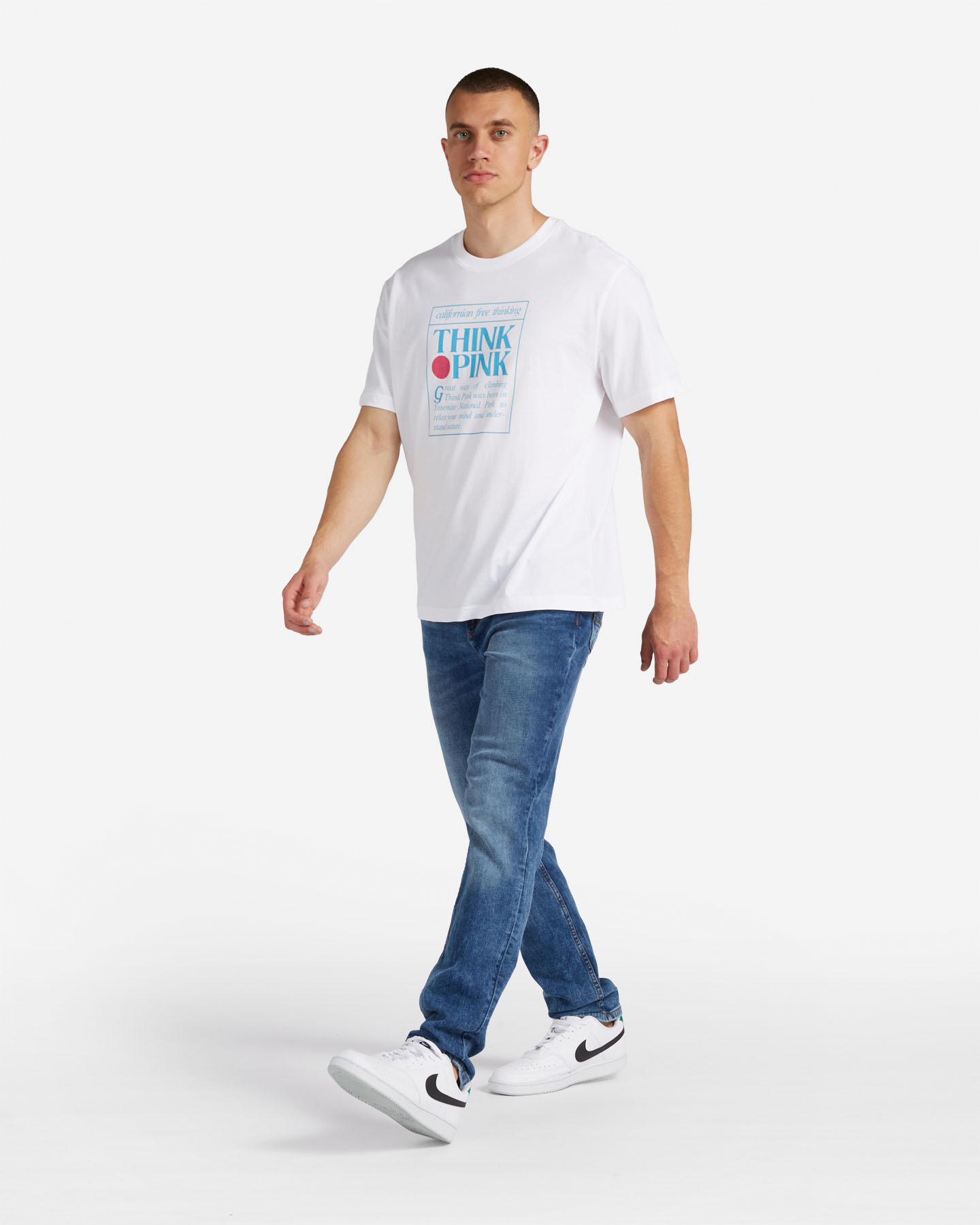 T-shirt THINK PINK BIG LOGO M - Bianco - 3 | Cisalfa Sport