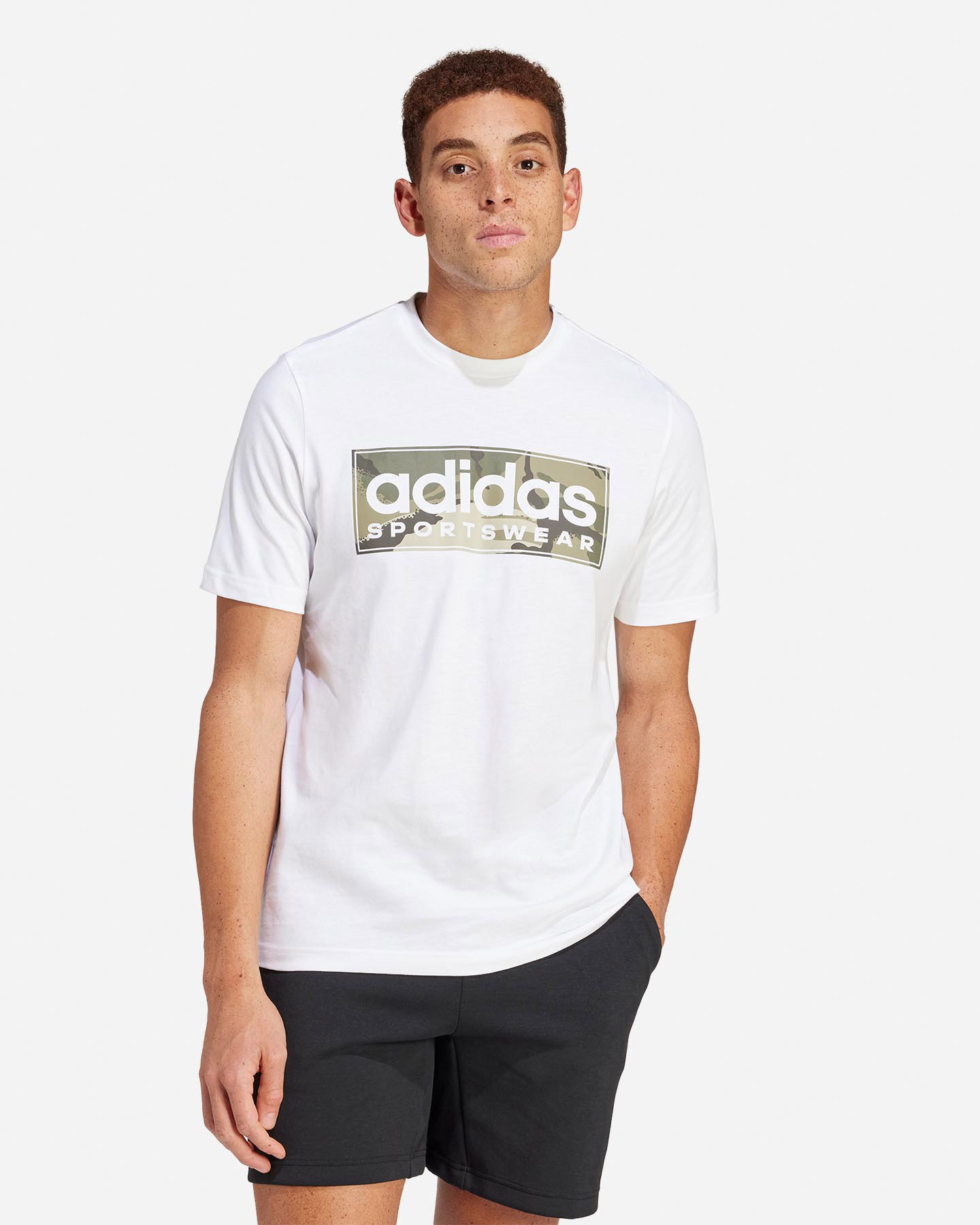 T-shirt ADIDAS SPW LOGO CAMO M - Bianco - 1 | Cisalfa Sport