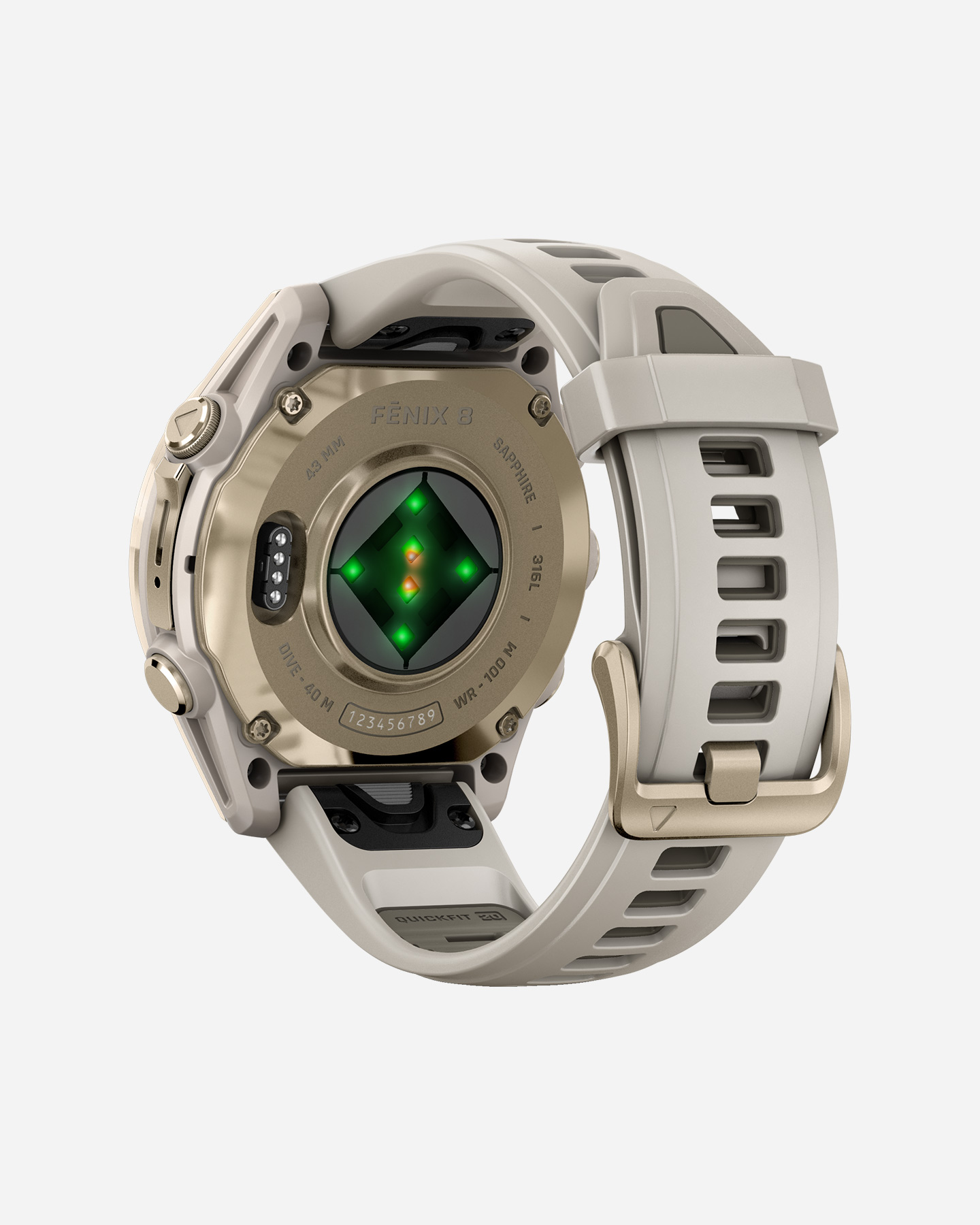 Orologio multifunzione GARMIN FENIX 8 AMOLED 43MM SAPPHIRE - Oro - 5 | Cisalfa Sport