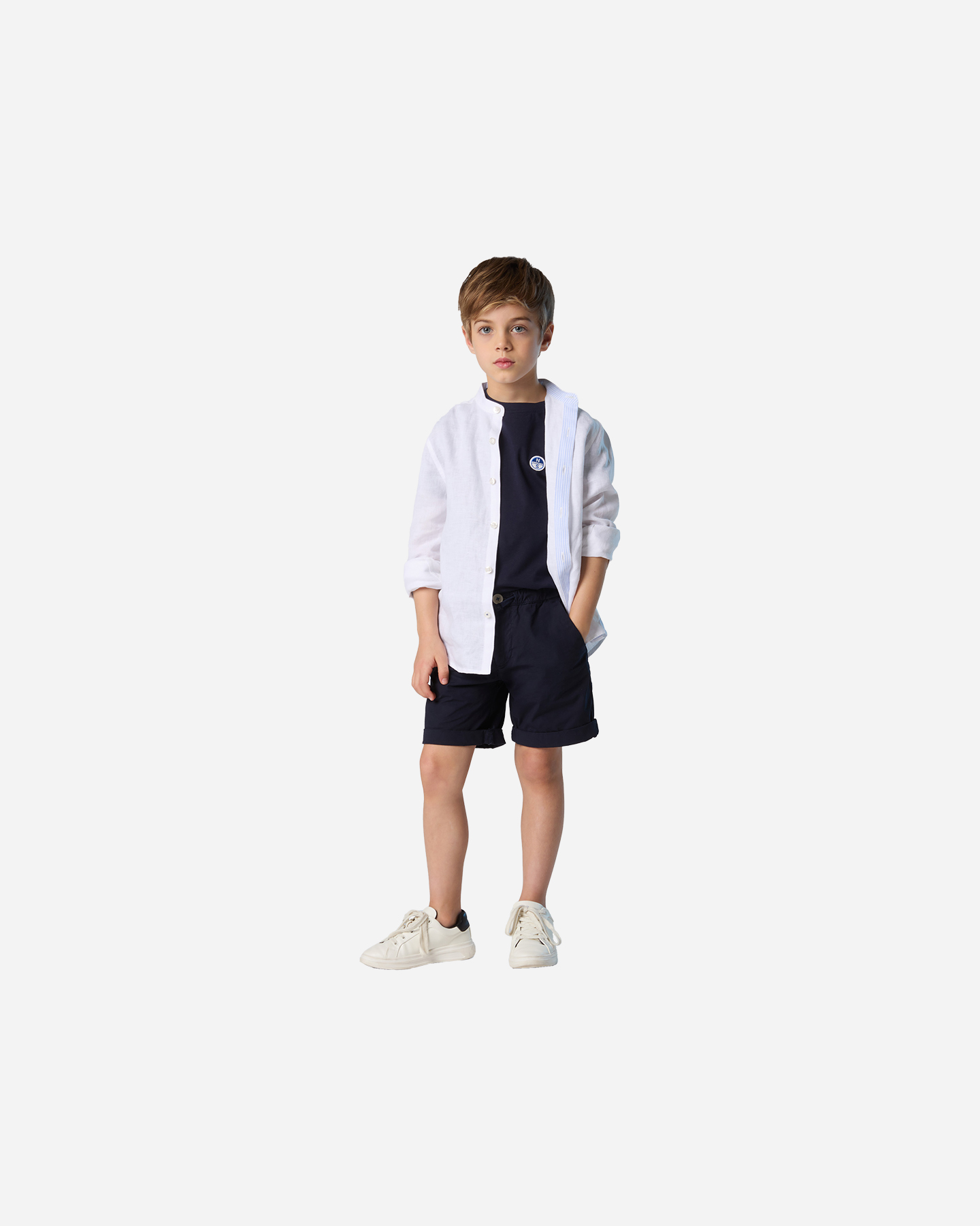 T-shirt NORTH SAILS LOGO CHEST JR - Blu - 4 | Cisalfa Sport