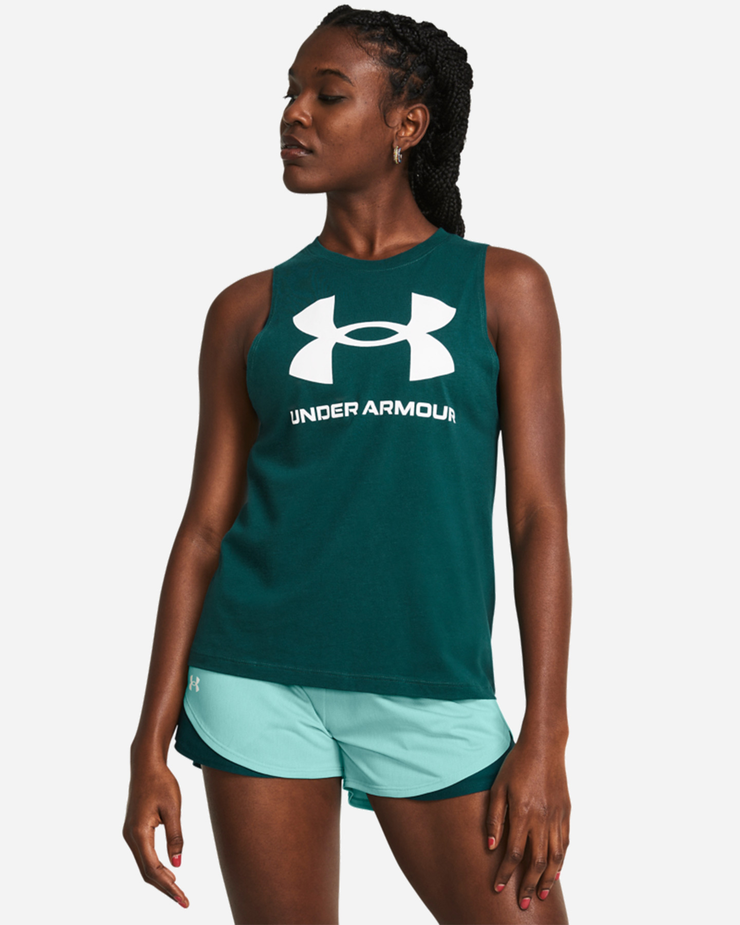 Canotta UNDER ARMOUR LIVE SPORTSTYLE W - Verde - 2 | Cisalfa Sport