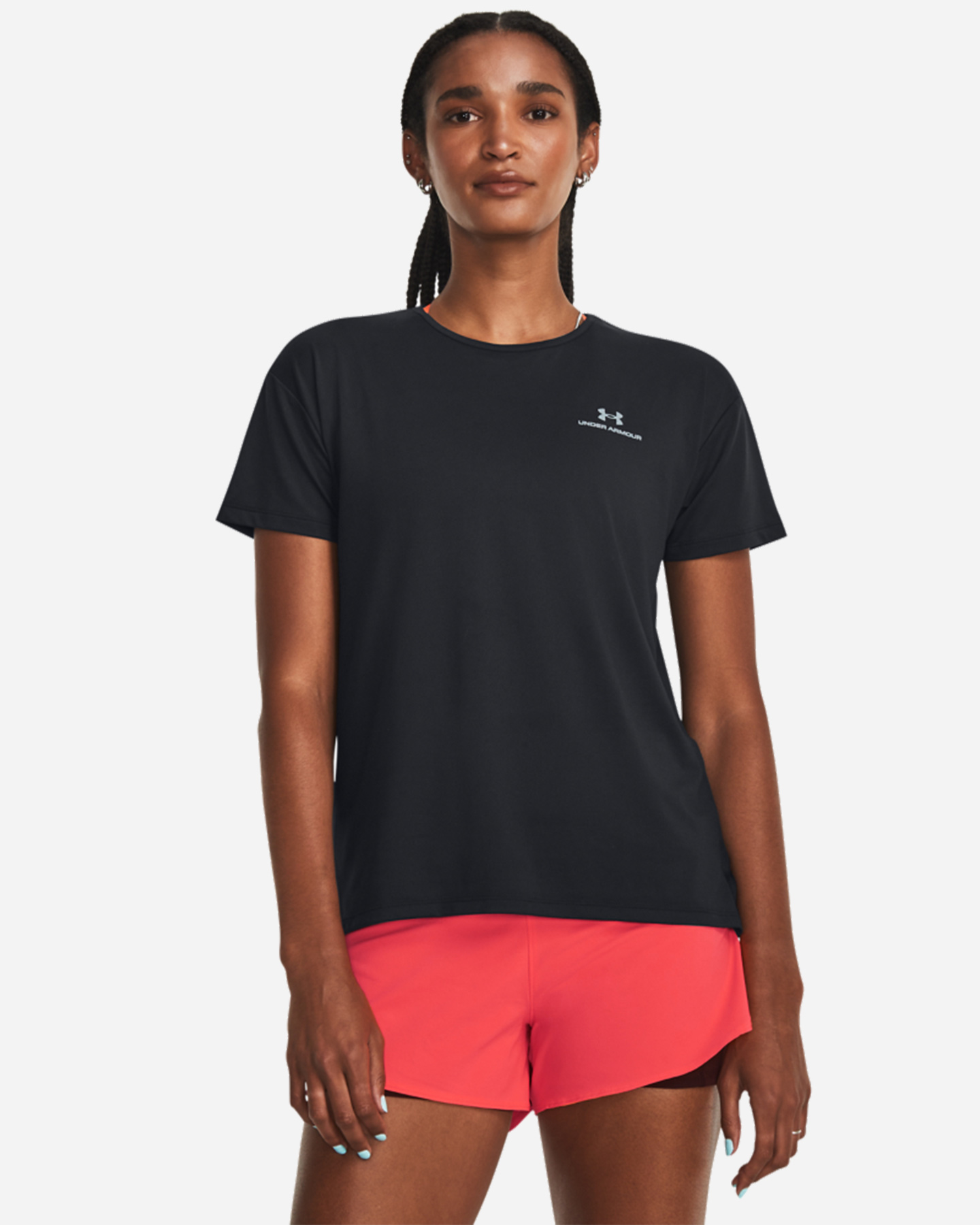 T-shirt training UNDER ARMOUR RUSH SMALL LOGO W - 0 | Cisalfa Sport