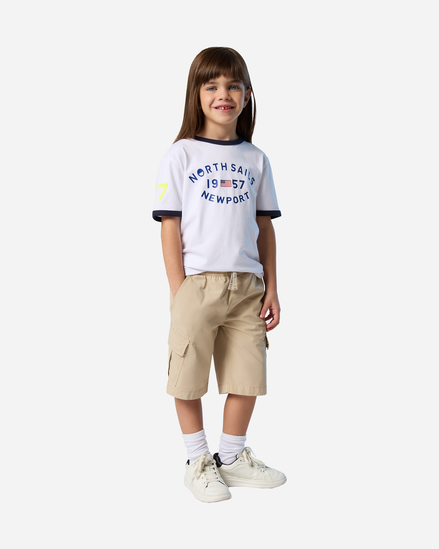 T-shirt NORTH SAILS RIBS JR - Bianco - 3 | Cisalfa Sport