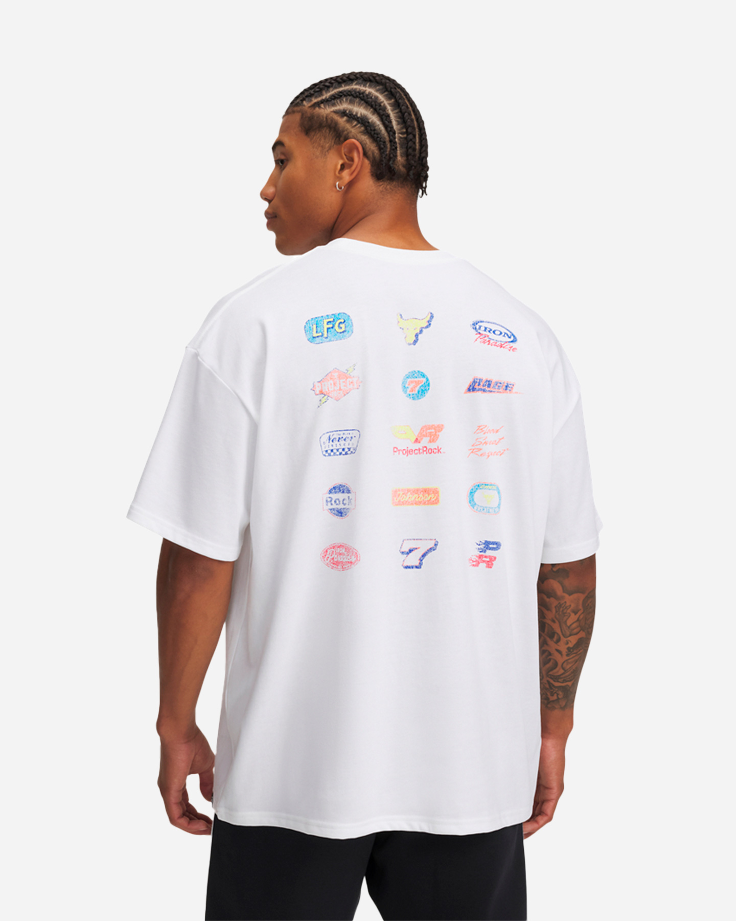 T-shirt UNDER ARMOUR THE ROCK RACING M - Bianco - 1 | Cisalfa Sport