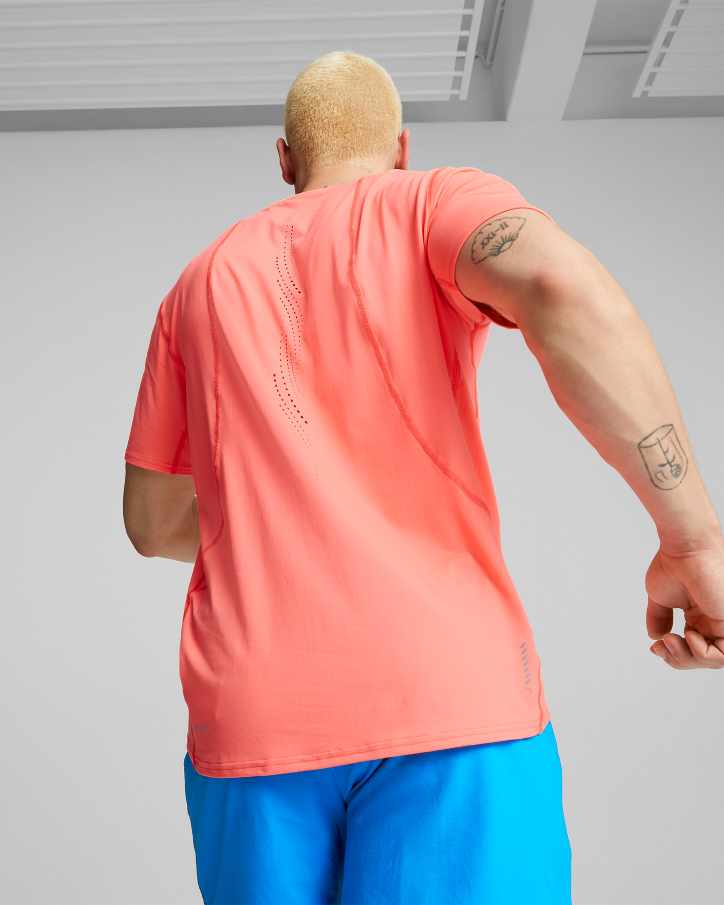 T-shirt running PUMA CLOUDSPUN M - Rosa - 3 | Cisalfa Sport