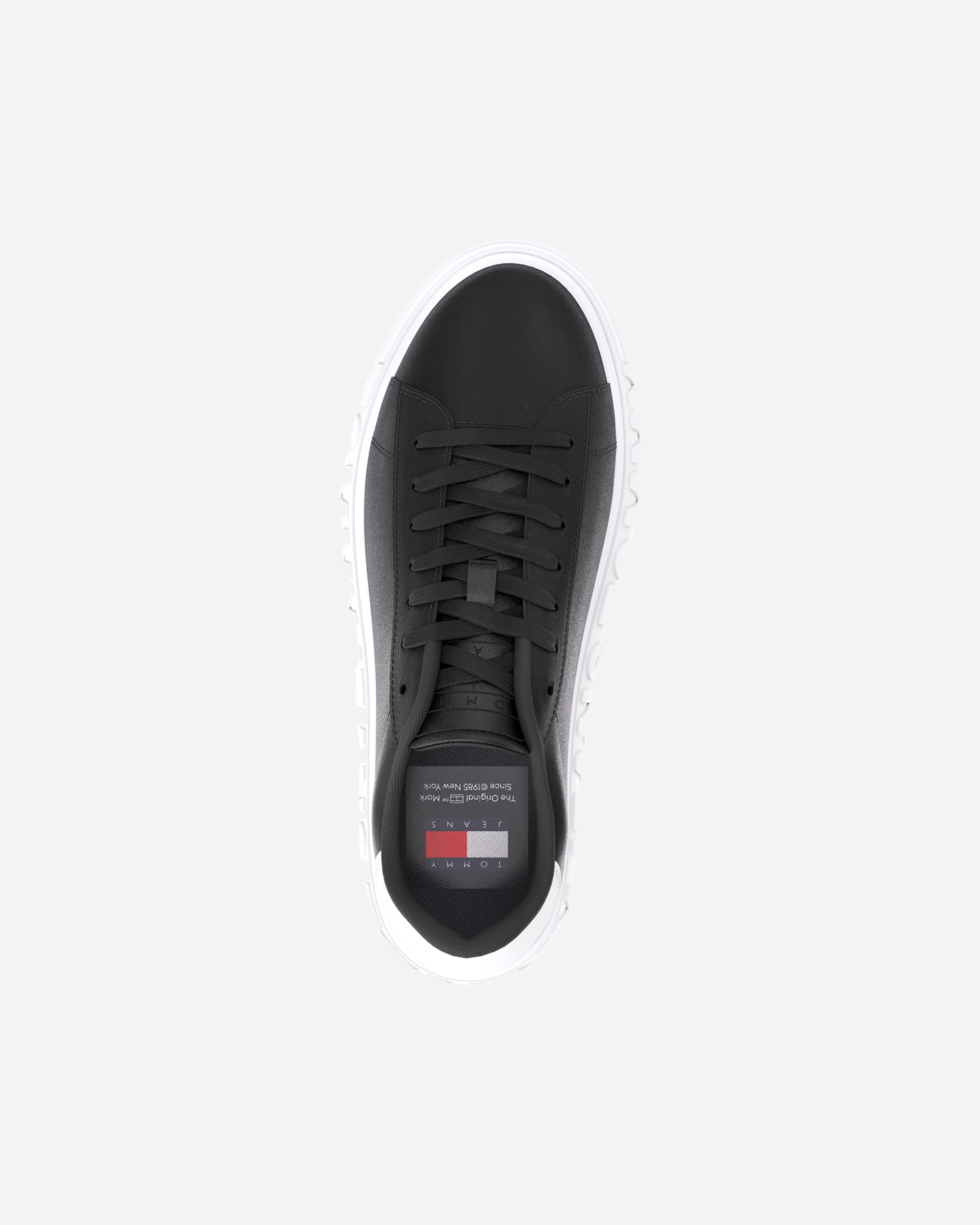 Scarpe sneakers TOMMY HILFIGER LEATHER OUTSOLE M - Nero - 2 | Cisalfa Sport