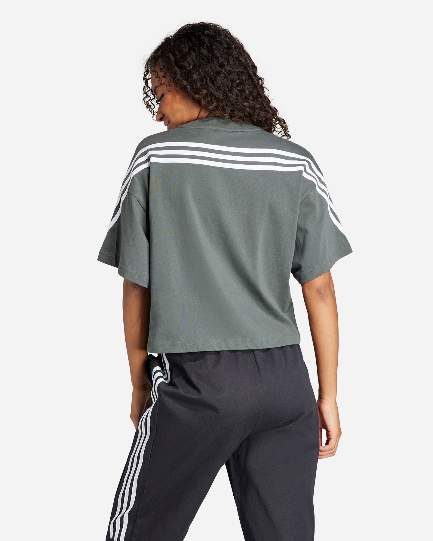 T-shirt ADIDAS 3STRIPES W - Verde - 2 | Cisalfa Sport