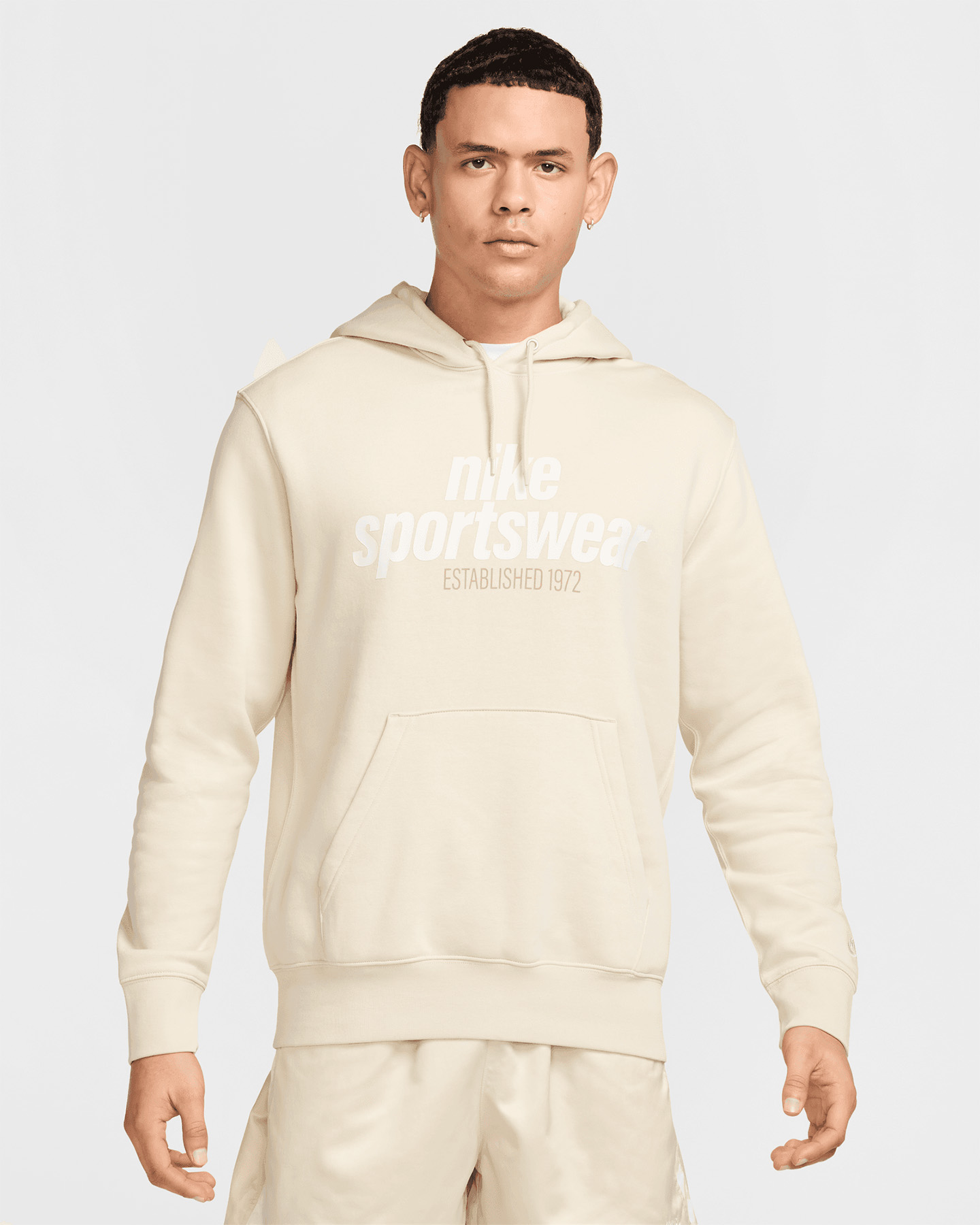 Felpa NIKE CLUB GFX M - Beige - 0 | Cisalfa Sport