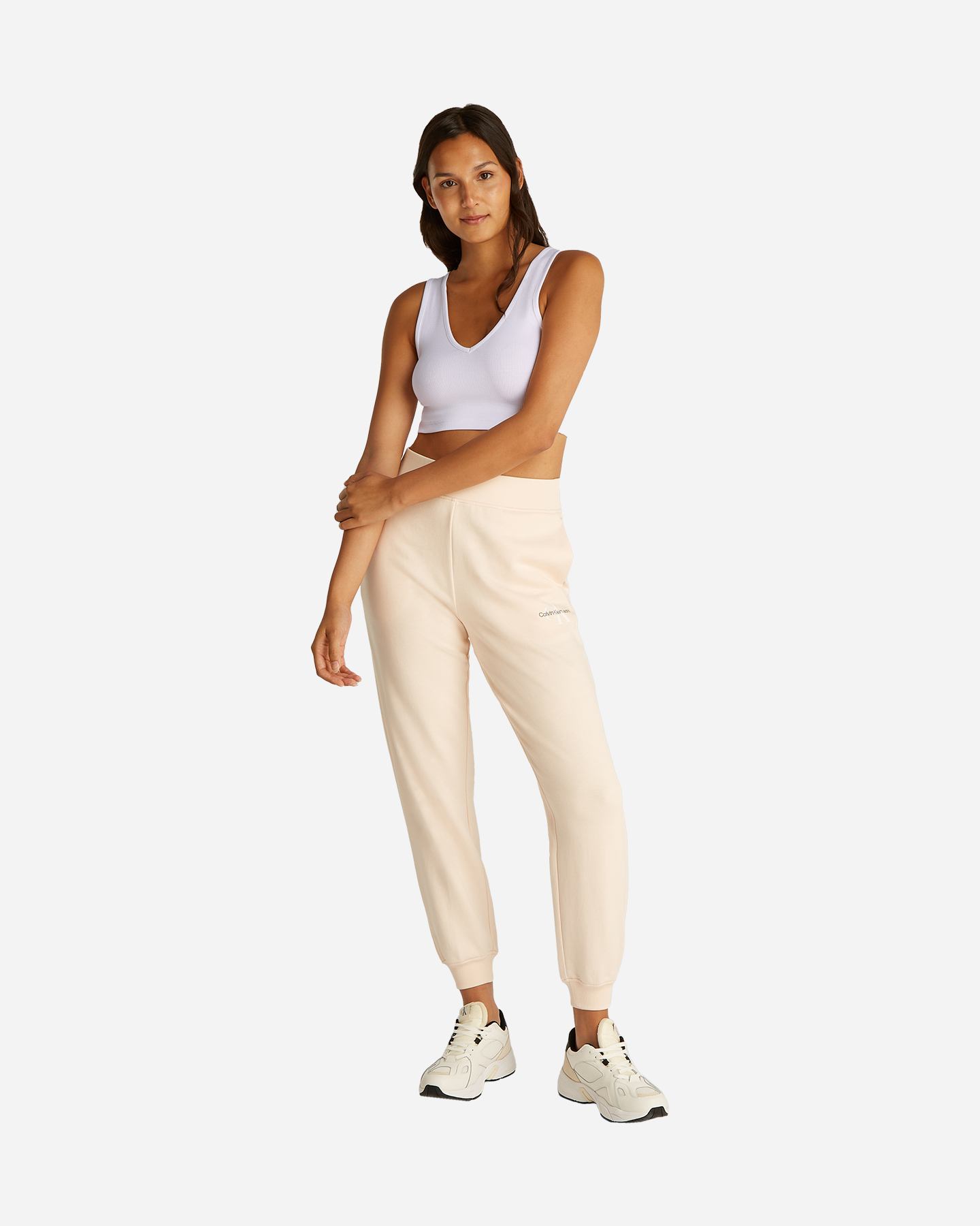 Canotta CALVIN KLEIN JEANS LABEL RIB W - Bianco - 3 | Cisalfa Sport