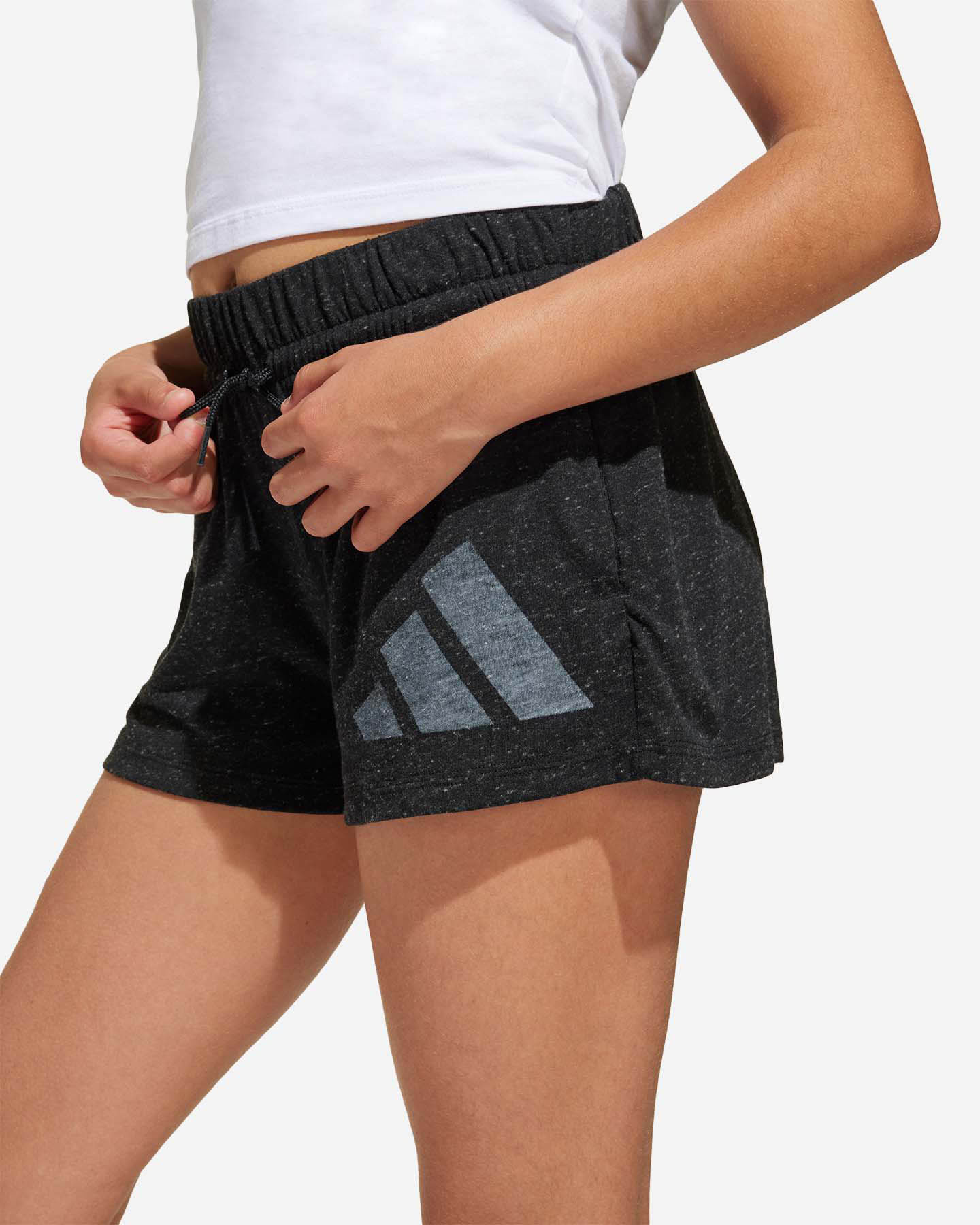 Pantaloncini ADIDAS BIG LOGO JR - Nero - 4 | Cisalfa Sport