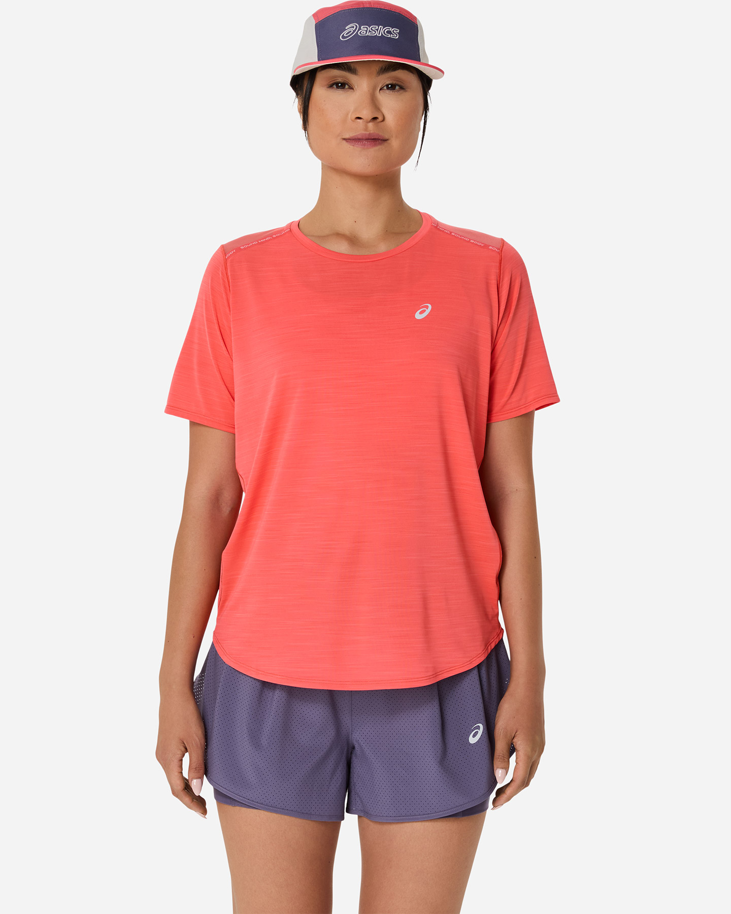 T-shirt running ASICS ROAD W - Rosso - 0 | Cisalfa Sport