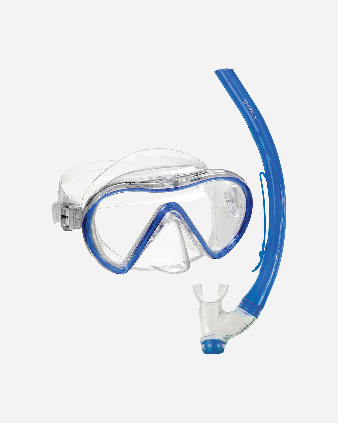 Kit snorkeling MARES STREAM - Blu - 0 | Cisalfa Sport