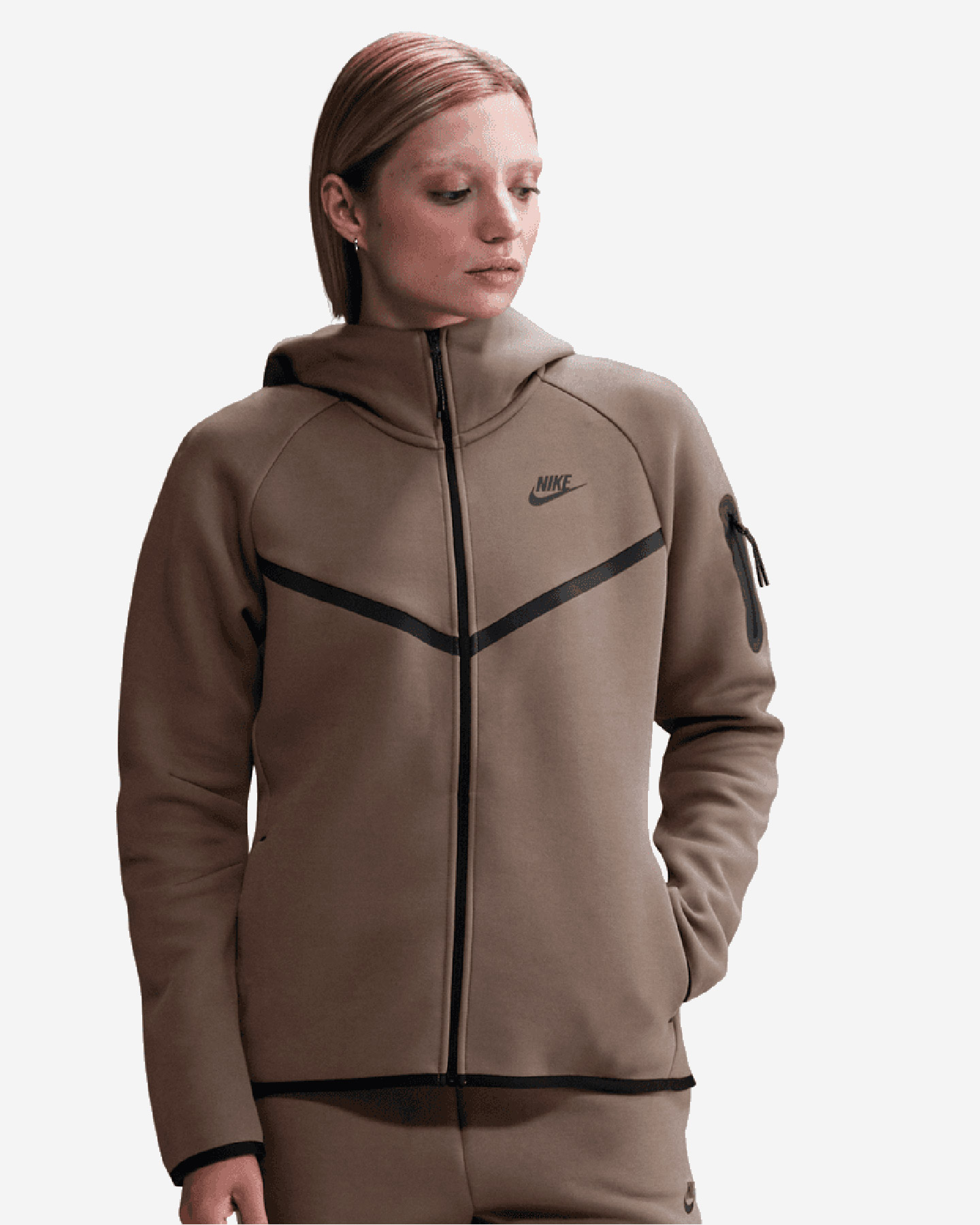 Felpa NIKE TECH FLEECE W - Marrone - 0 | Cisalfa Sport