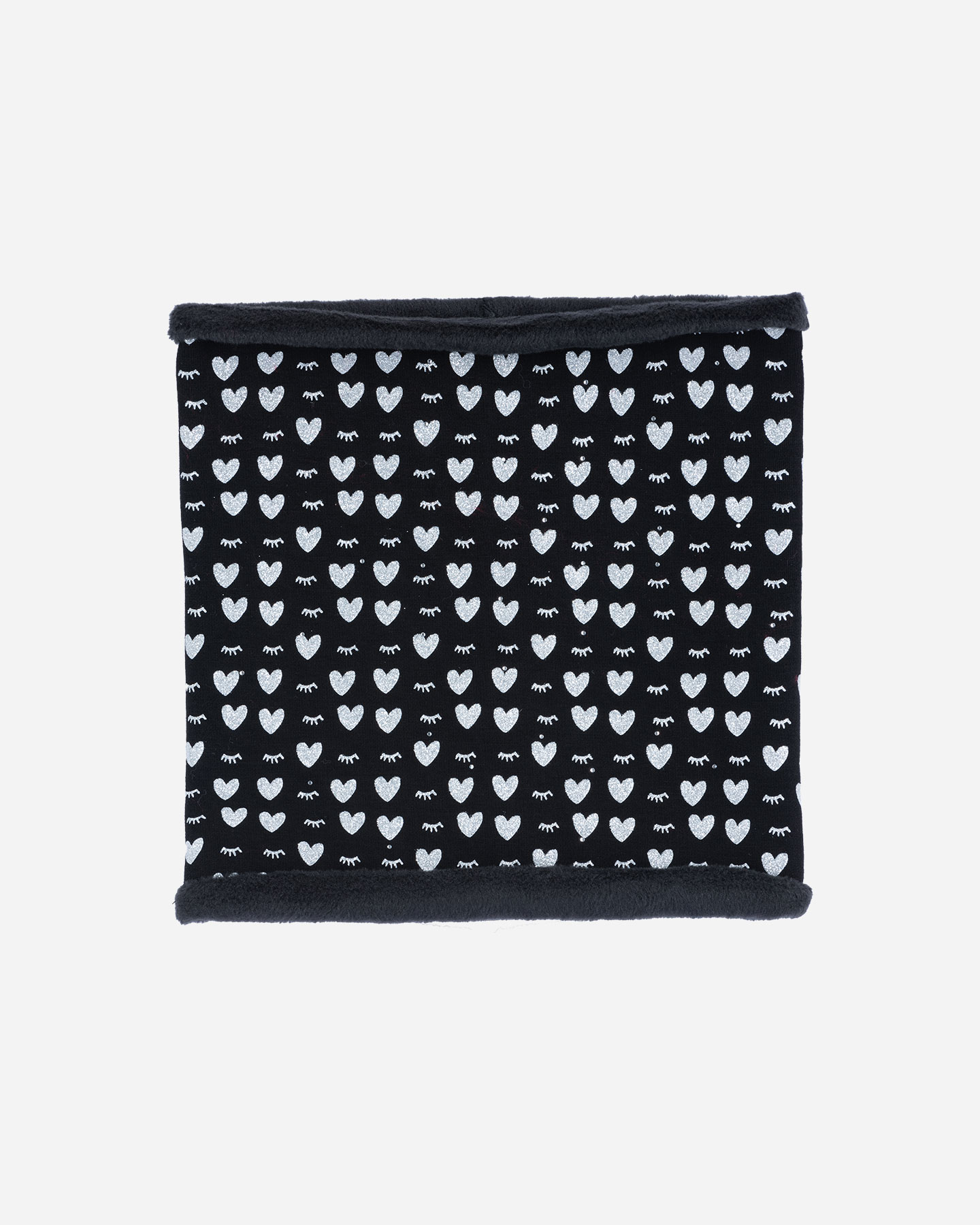 Sciarpa HAKY PAKY EYES HEARTS GLITTER JR - Nero - 0 | Cisalfa Sport