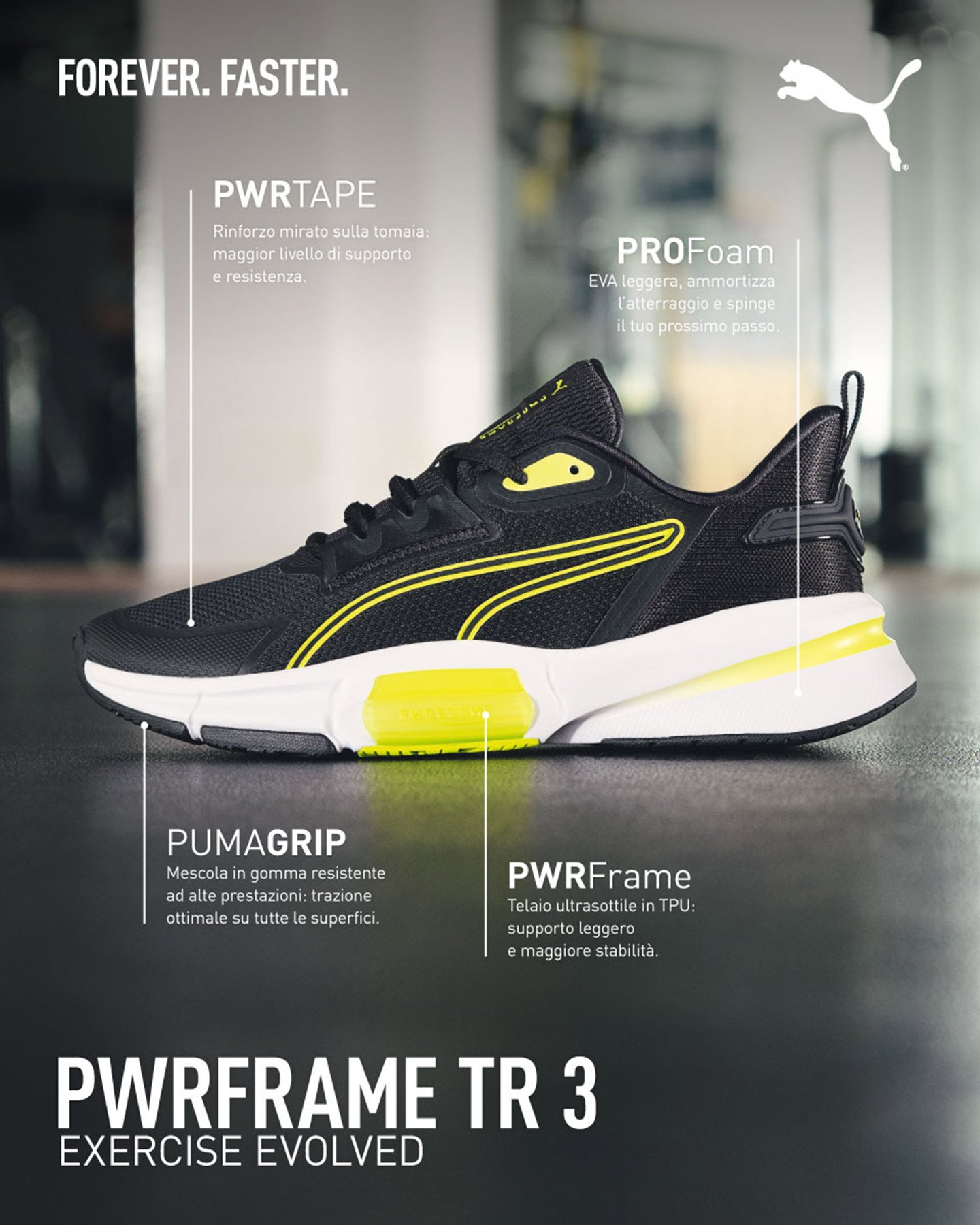 Scarpe training PUMA PWRFRAME TR3 W - 5 | Cisalfa Sport