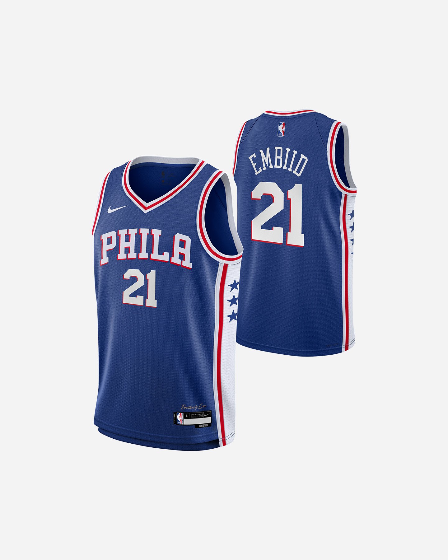 Canotta basket NIKE PHILADELPHIA 76E EMBIID JR - 2 | Cisalfa Sport