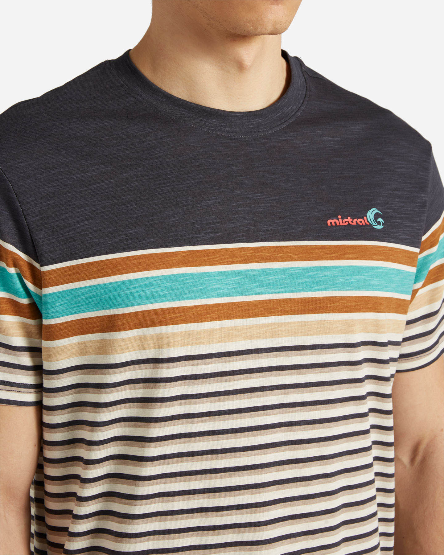 T-shirt MISTRAL STRIPED M - 4 | Cisalfa Sport