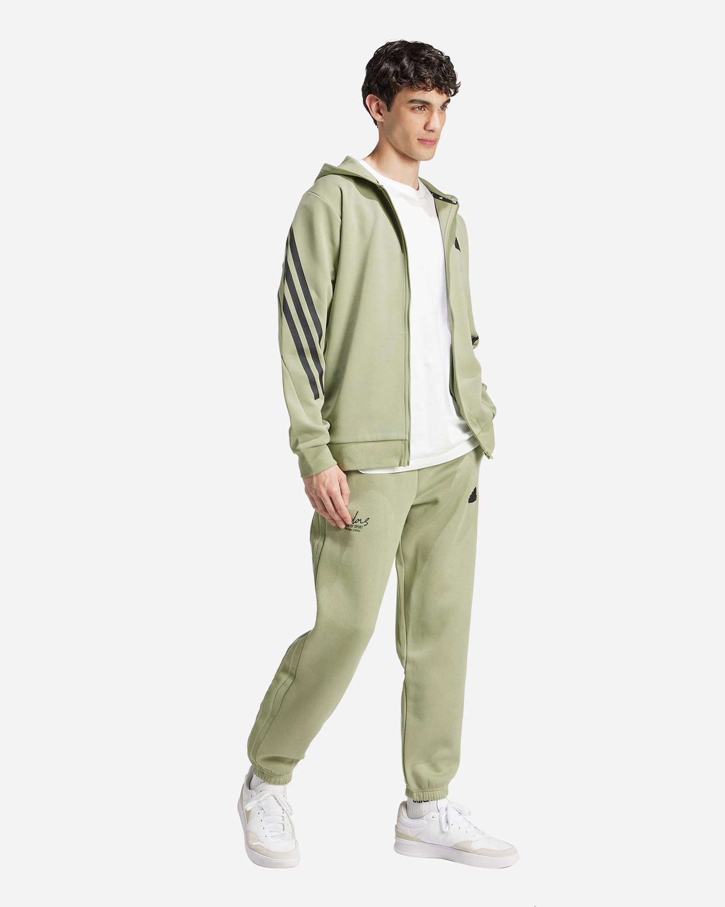 Felpa ADIDAS 3STRIPES M - Verde - 3 | Cisalfa Sport