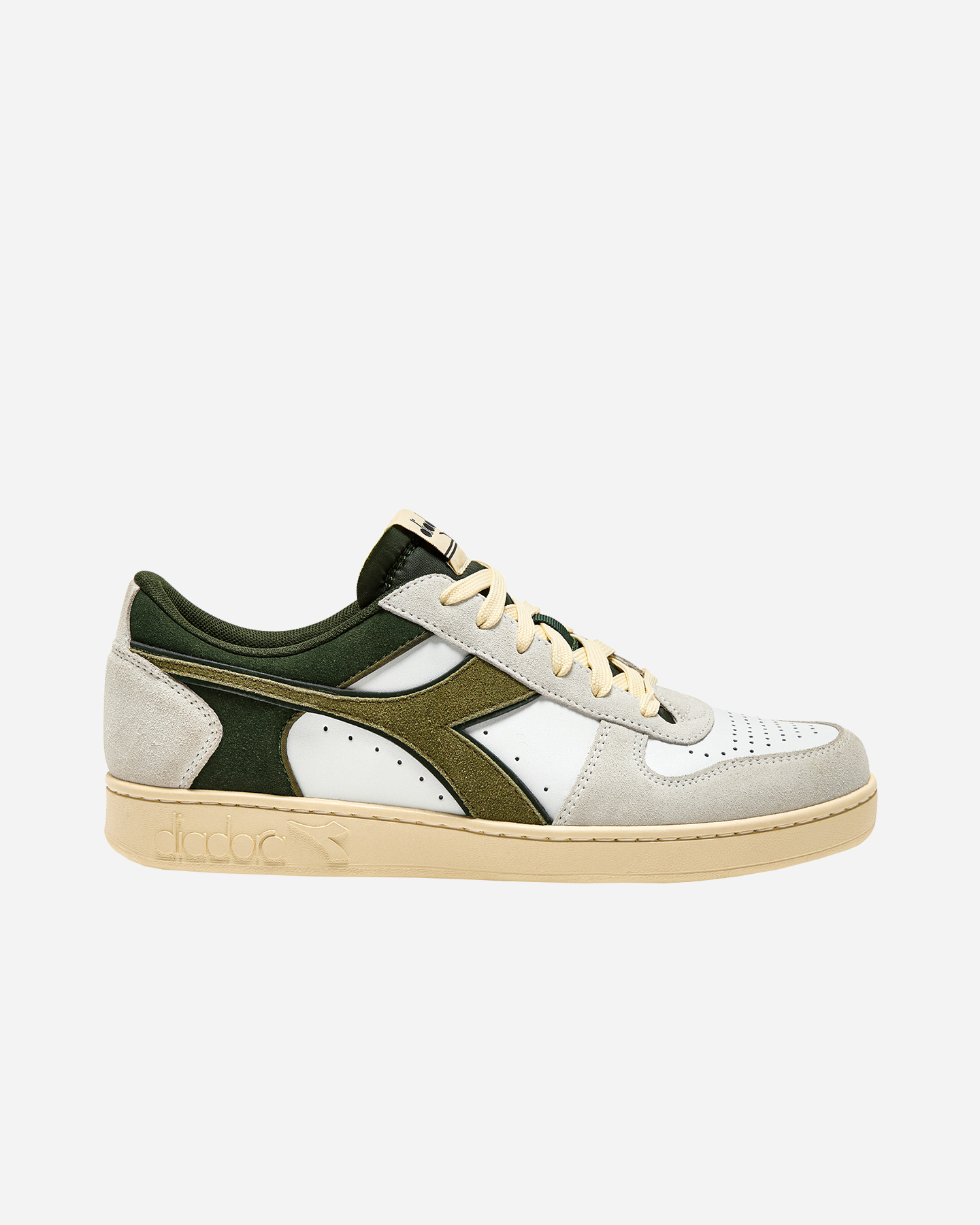 Scarpe sneakers DIADORA MAGIC BASKET LOW SUEDE LEATHER M - Bianco - 0 | Cisalfa Sport