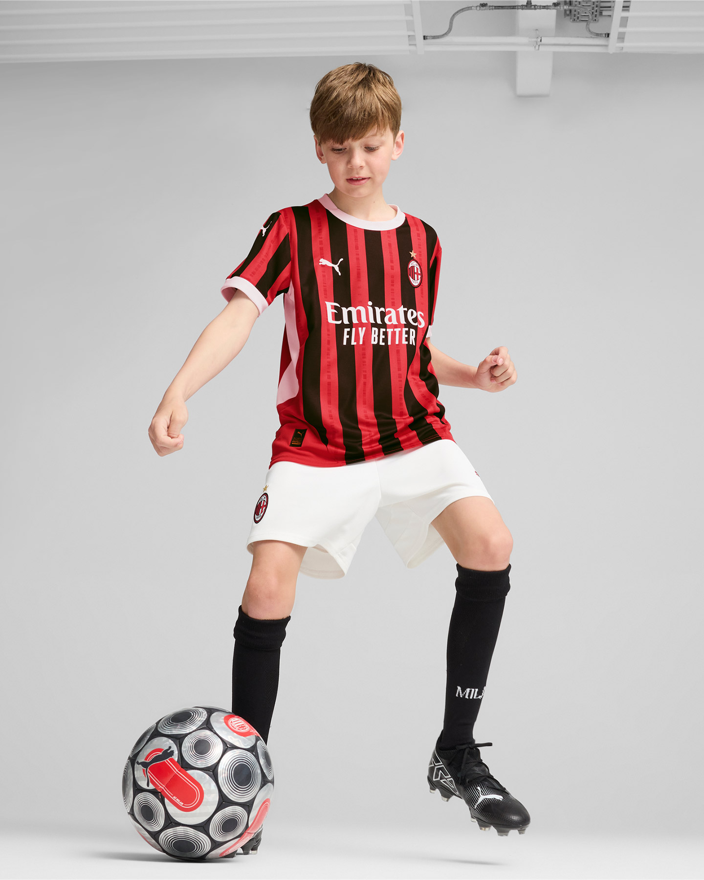 Pantaloncini calcio ufficiali PUMA MILAN HOME 24-25 JR - 4 | Cisalfa Sport