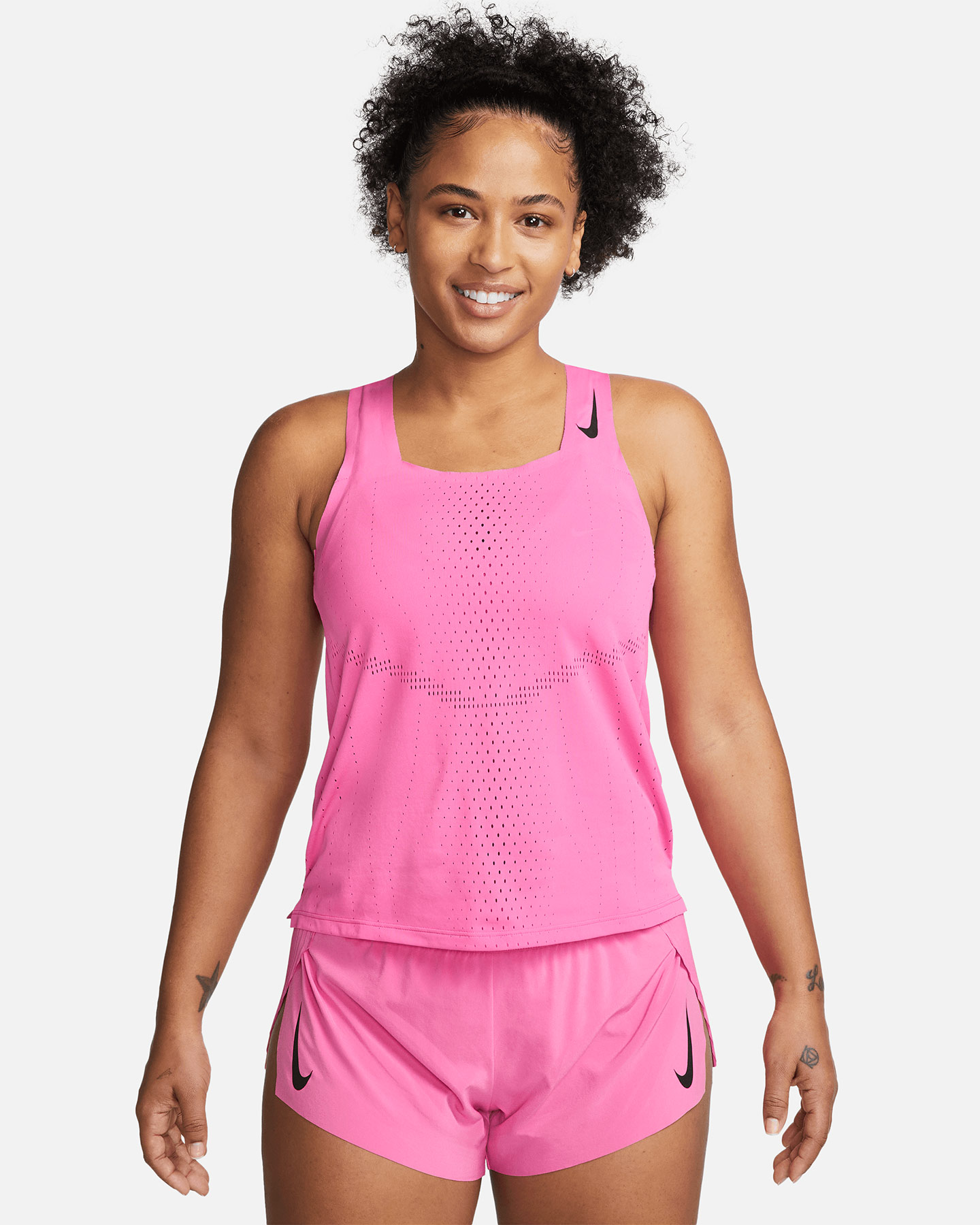 Canotta running NIKE DRI FIT ADV AEROSWIFT W - Nero - 0 | Cisalfa Sport
