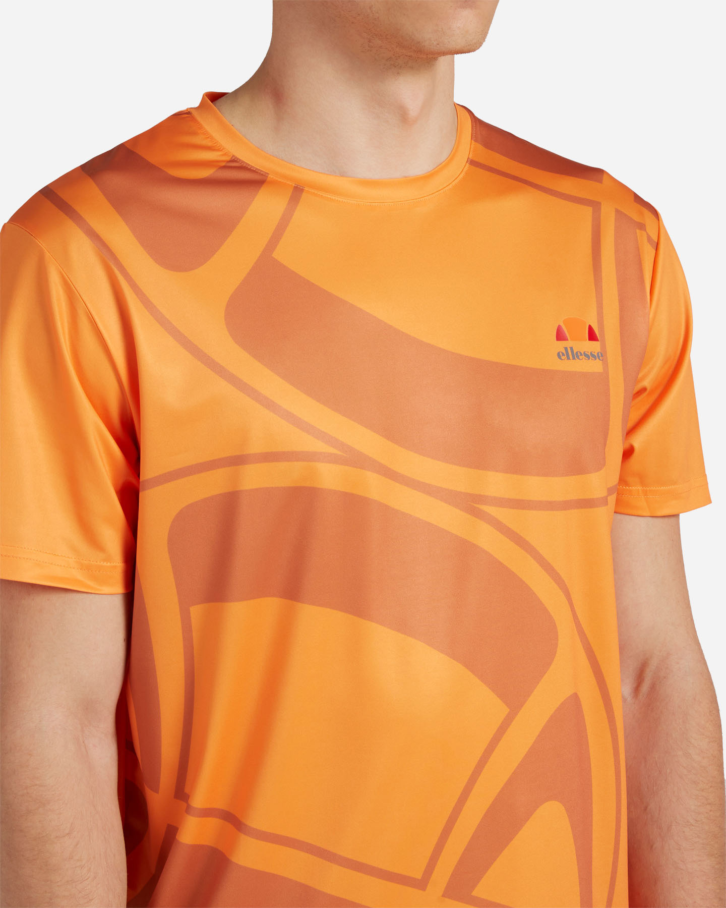 T-shirt tennis ELLESSE CHAIN LOGO M - Arancione - 4 | Cisalfa Sport