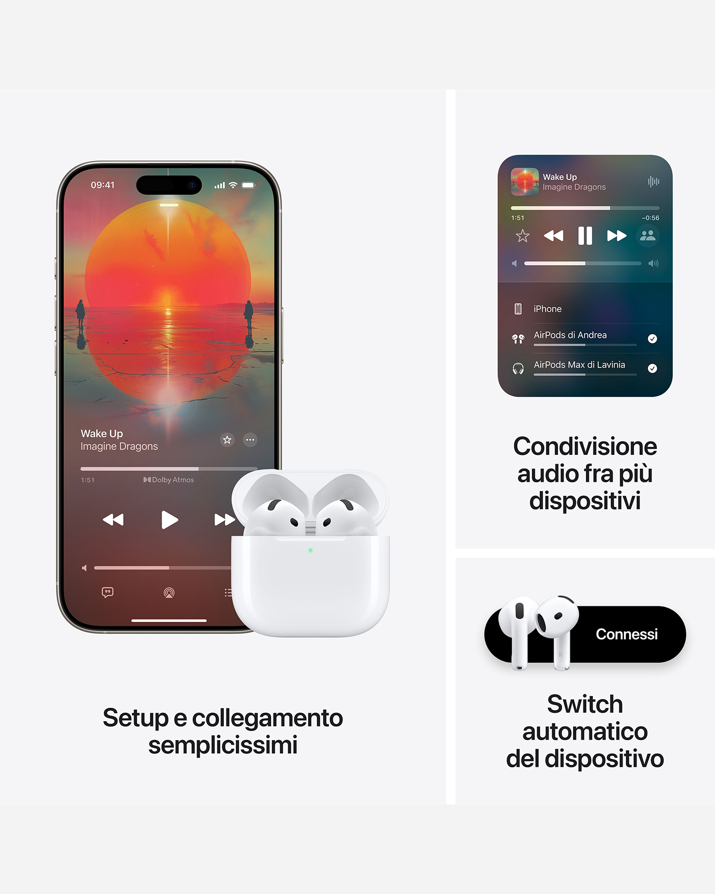 Cuffie audio APPLE AIRPODS 4 WITH ACTIVE NOISE CANCELLATION  - Bianco - 7 | Cisalfa Sport