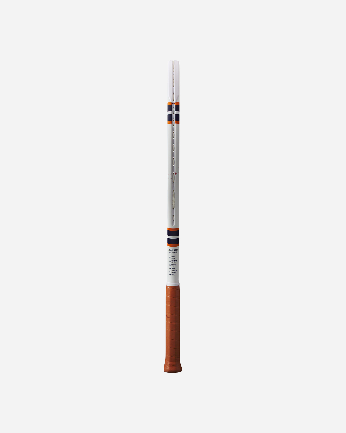Telaio tennis WILSON CLASH 100L V2 ROLAND GARROS 2023 - Bianco - 4 | Cisalfa Sport