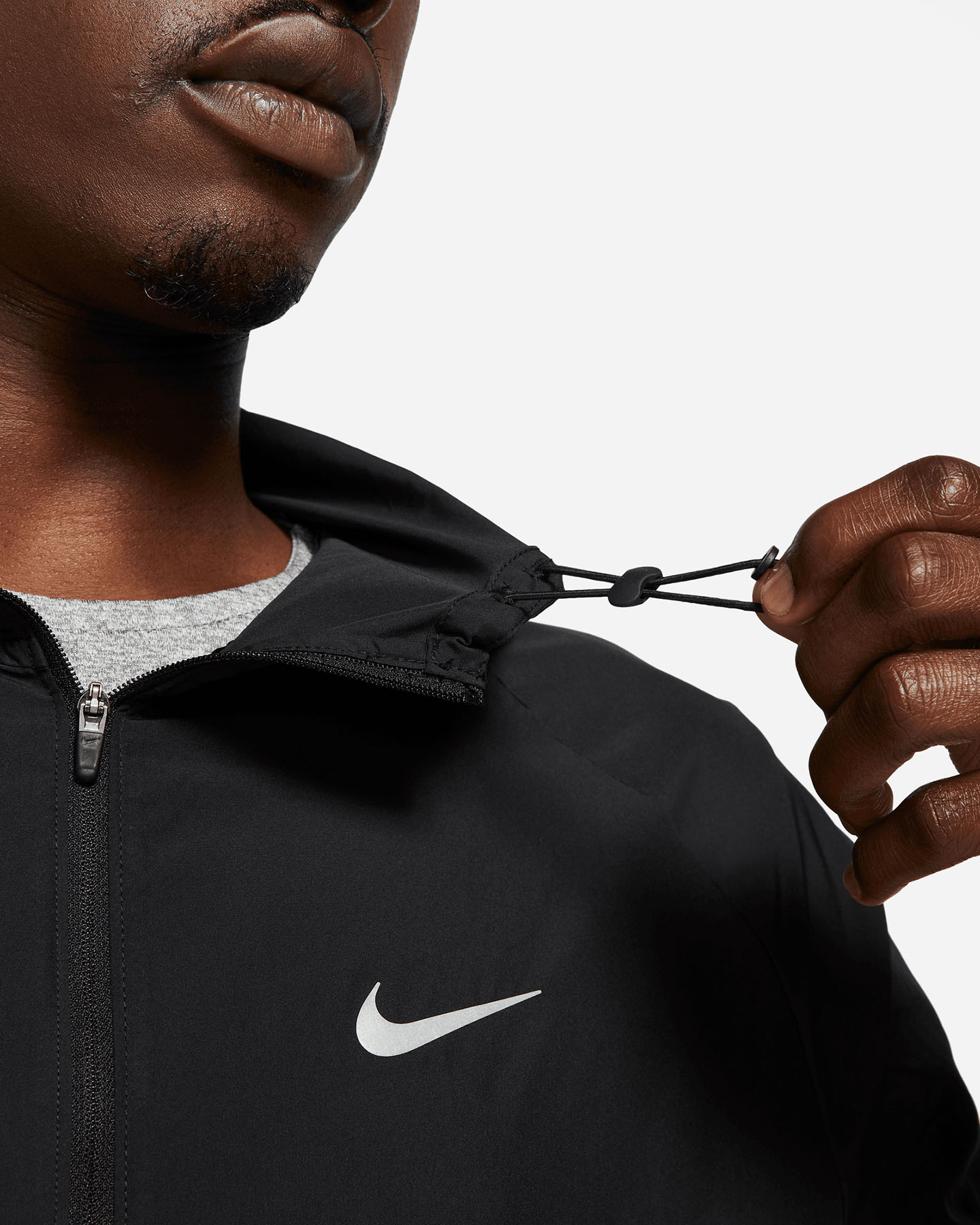 Giacca running NIKE REPEL MILER M - Nero - 4 | Cisalfa Sport