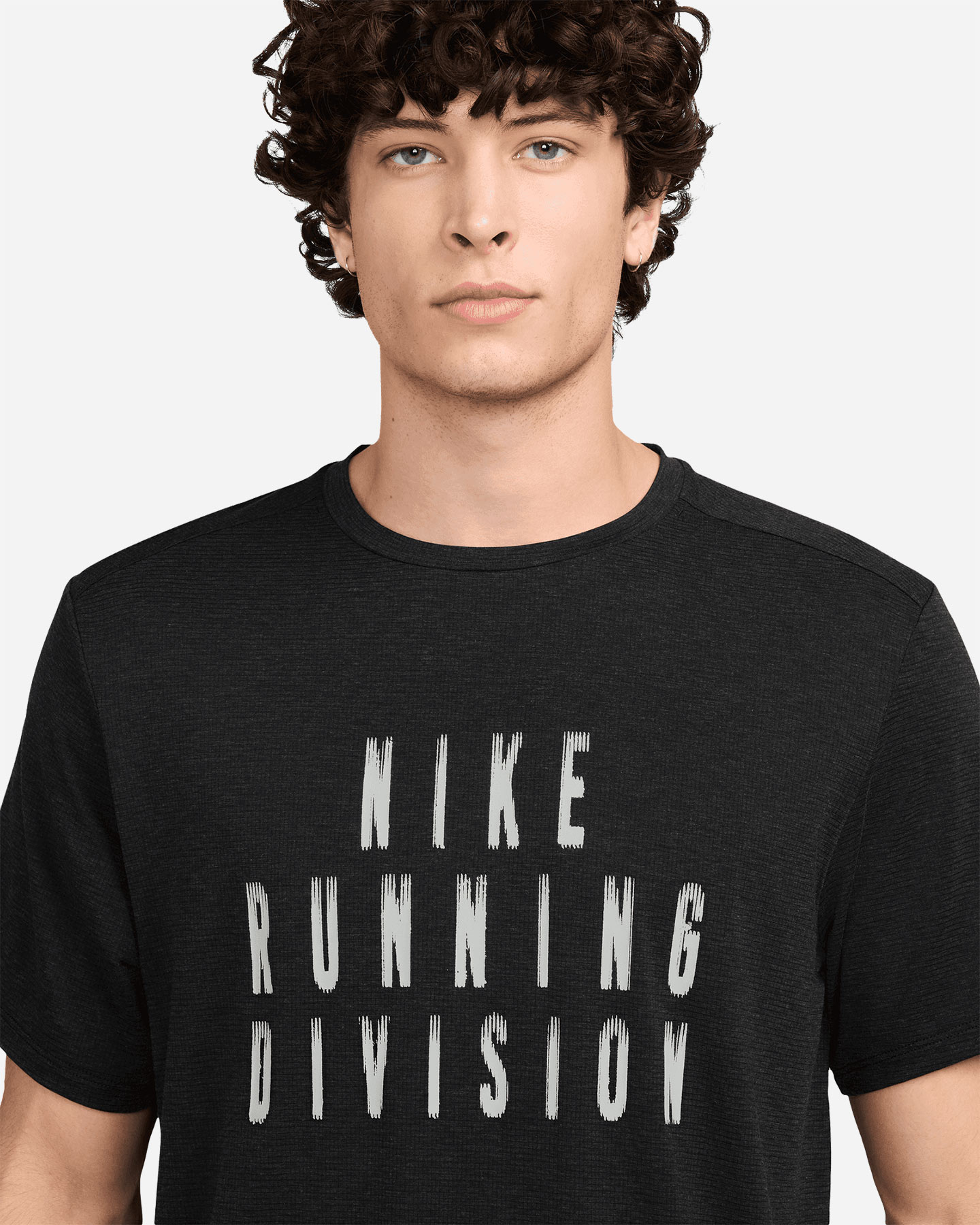 T-shirt running NIKE RISE 365 GRAPHIC M - Nero - 3 | Cisalfa Sport