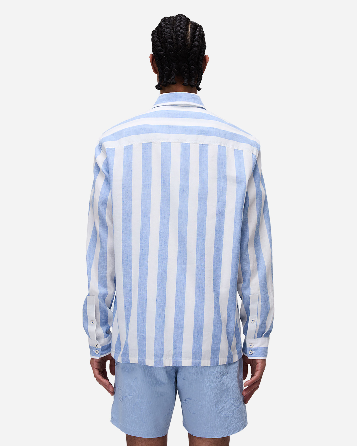 Camicia NAPAPIJRI BROLIO STRIPE M - Blu - 3 | Cisalfa Sport