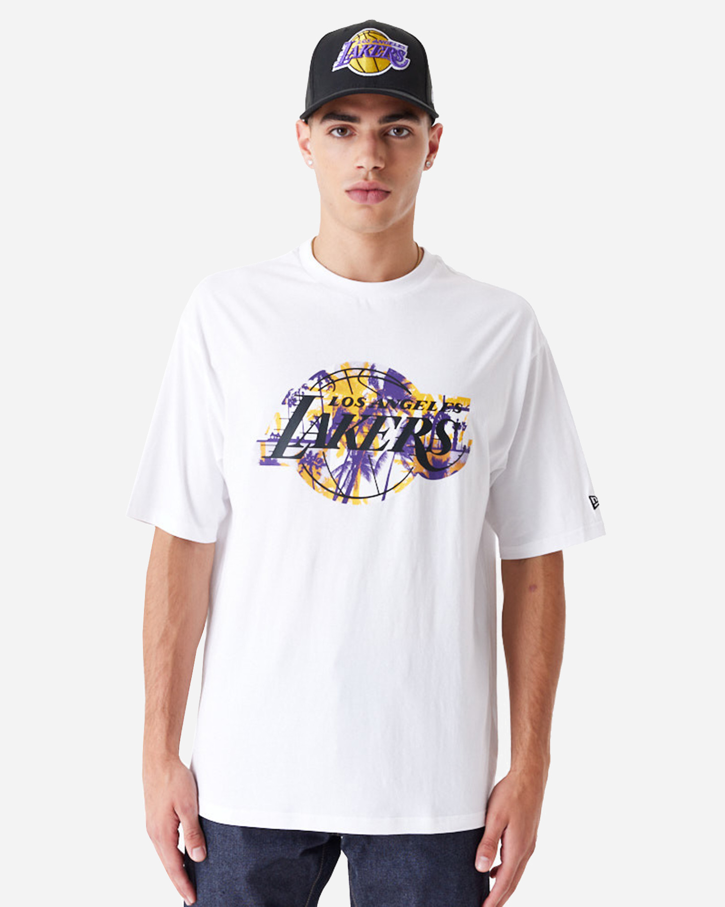 T-shirt NEW ERA INFILL LOS ANGELES LAKERS M - Bianco - 0 | Cisalfa Sport