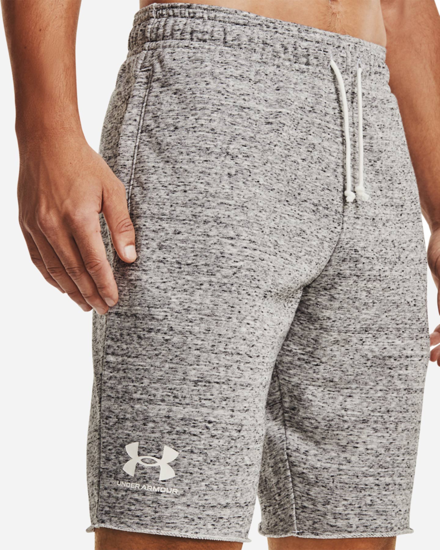 Pantaloncini UNDER ARMOUR RIVAL LOGO M - Grigio - 5 | Cisalfa Sport
