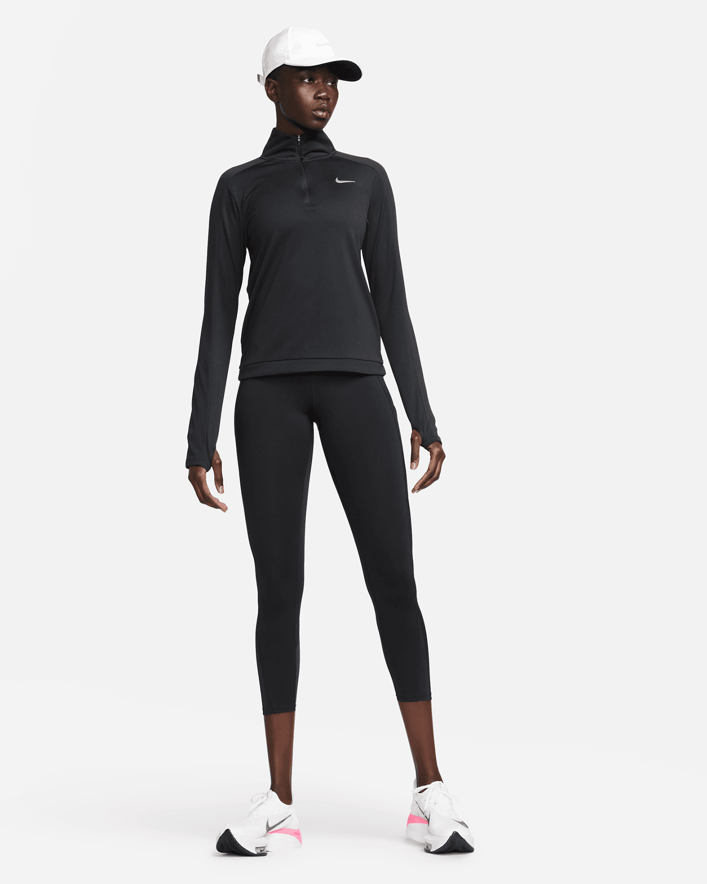 Maglia running NIKE DRI FIT PACER W - Nero - 2 | Cisalfa Sport