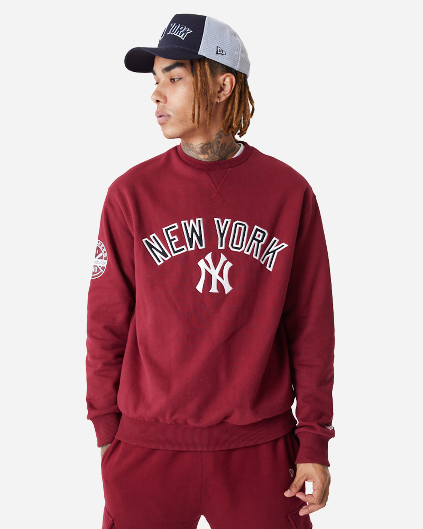 Felpa NEW ERA MLB LARGE LOGO NEW YORK YANKEES M - Rosso - 0 | Cisalfa Sport