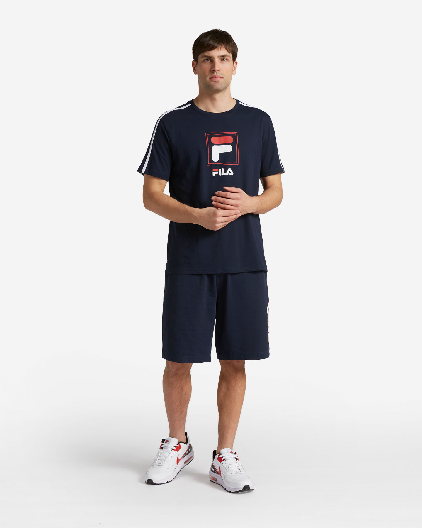 T-shirt FILA LOGO BOX M - Blu - 1 | Cisalfa Sport