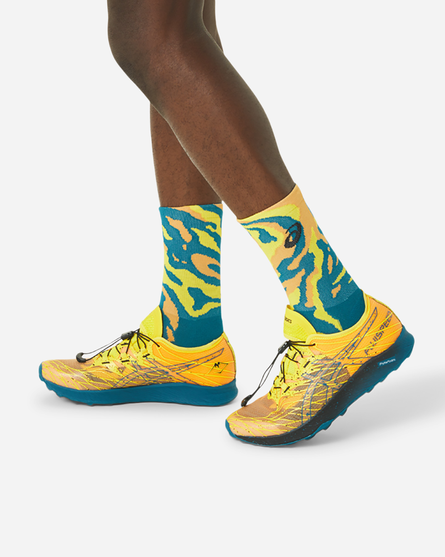 Calze running ASICS CUSHION QUARTER - Giallo - 5 | Cisalfa Sport