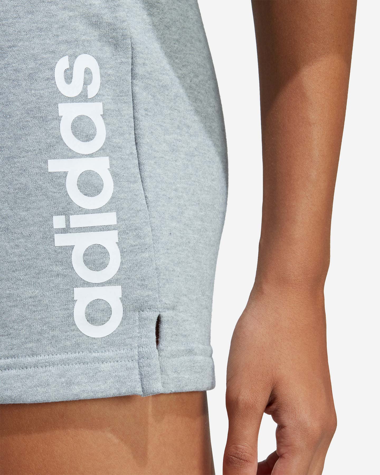 Pantaloncini ADIDAS LIN FT SHO W - Grigio - 4 | Cisalfa Sport
