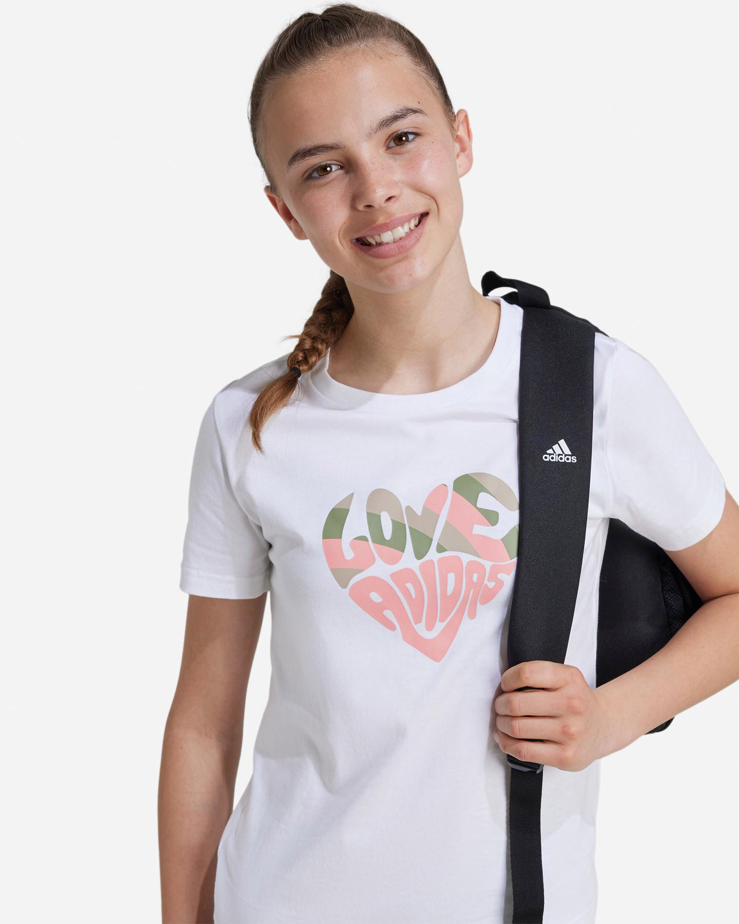 T-shirt ADIDAS STREET JAM HEART JR - Bianco - 5 | Cisalfa Sport