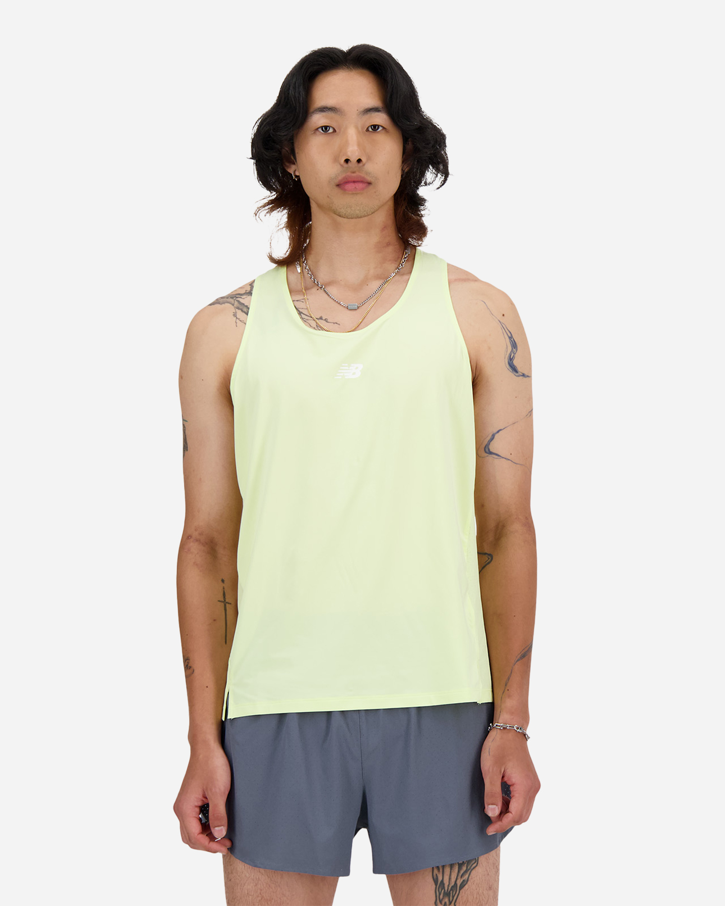Canotta running NEW BALANCE ATHLETICS RACING M - Giallo - 0 | Cisalfa Sport