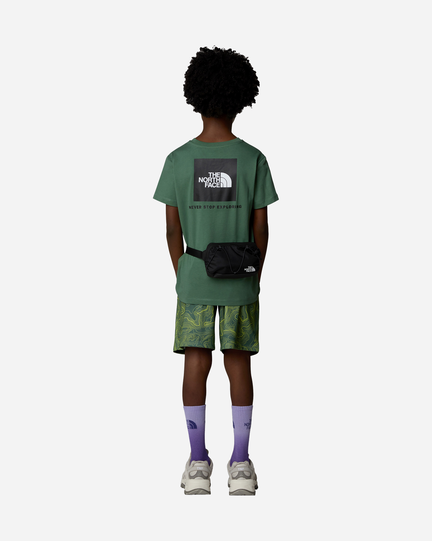 T-shirt THE NORTH FACE BOX LOGO BACK JR - Verde - 4 | Cisalfa Sport