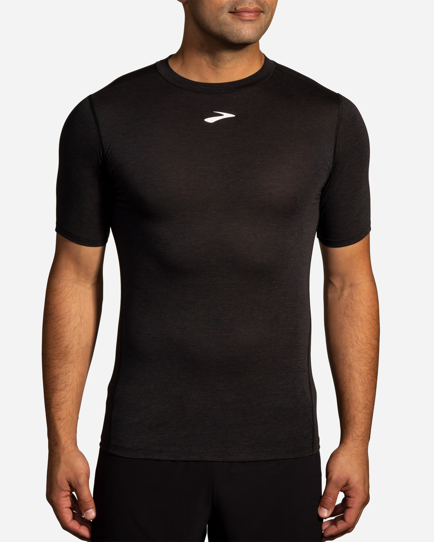 T-shirt running BROOKS HIGH POINT M - Nero - 1 | Cisalfa Sport
